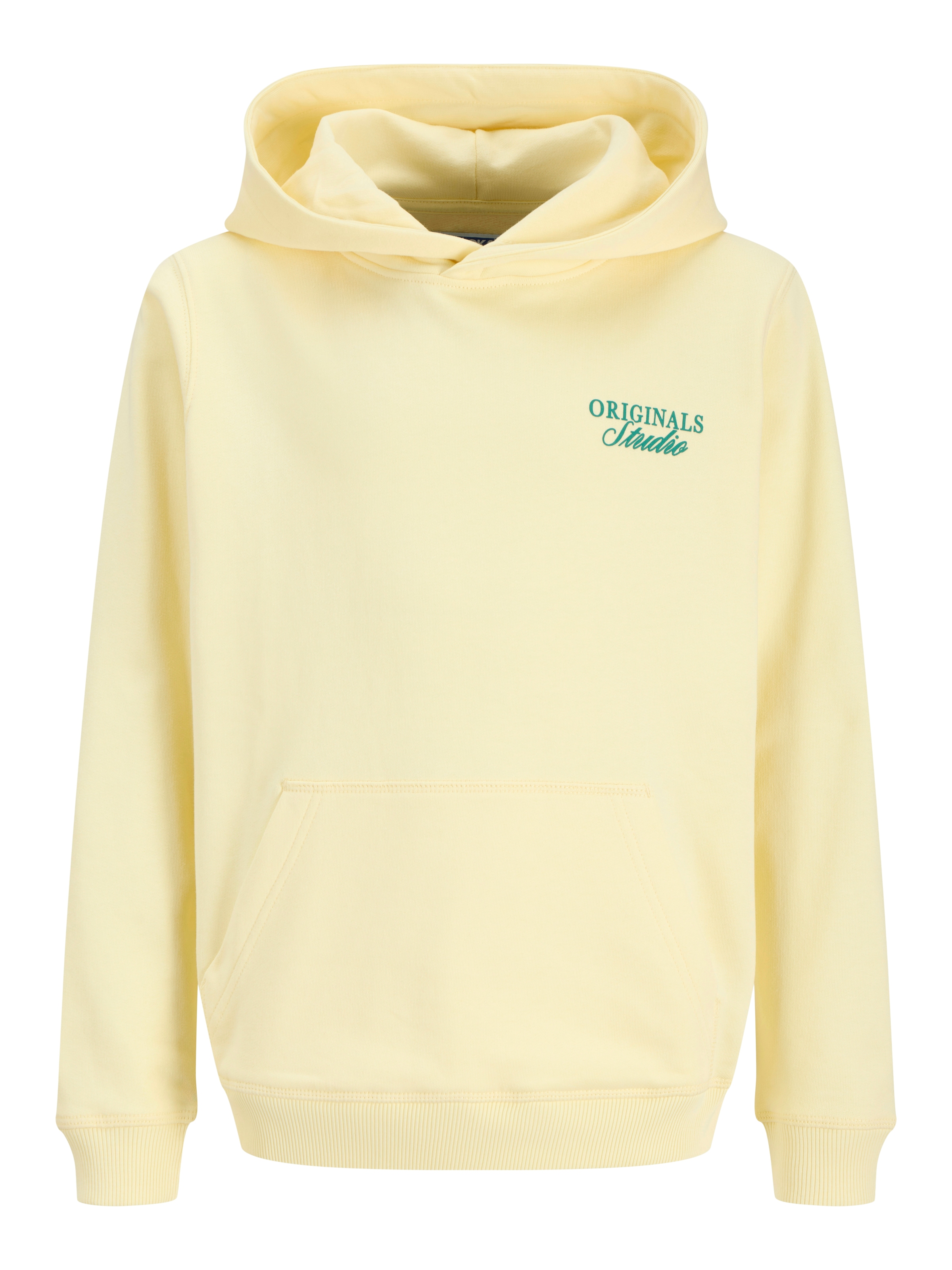 Jack & Jones Junior Kapuzensweatshirt »JORNORREBRO TYPO BACK SWEAT HOOD SN JNR«, Baumwollmischung, relaxed fit, Langarm
