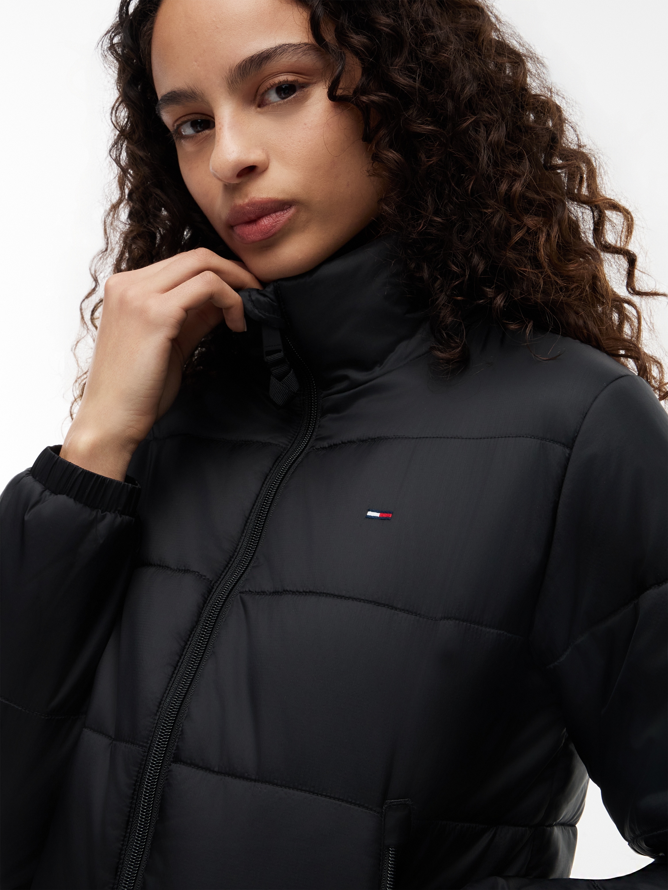 Tommy Jeans Veste matelassée »TJW REG PADDED JACKET« tissu matelassé, poches zippées, col montant