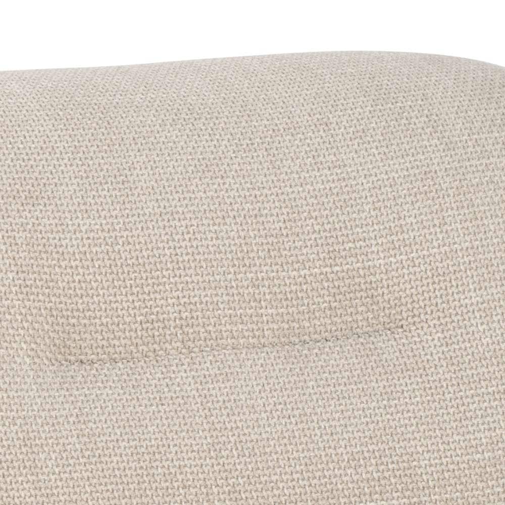ACTONA GROUP Fauteuil lounge »Dillon Polstersessel, Armlehne,« Fauteuil lounge, tissu beige, pieds en acier noir, hauteur d'assise : 46,5 cm