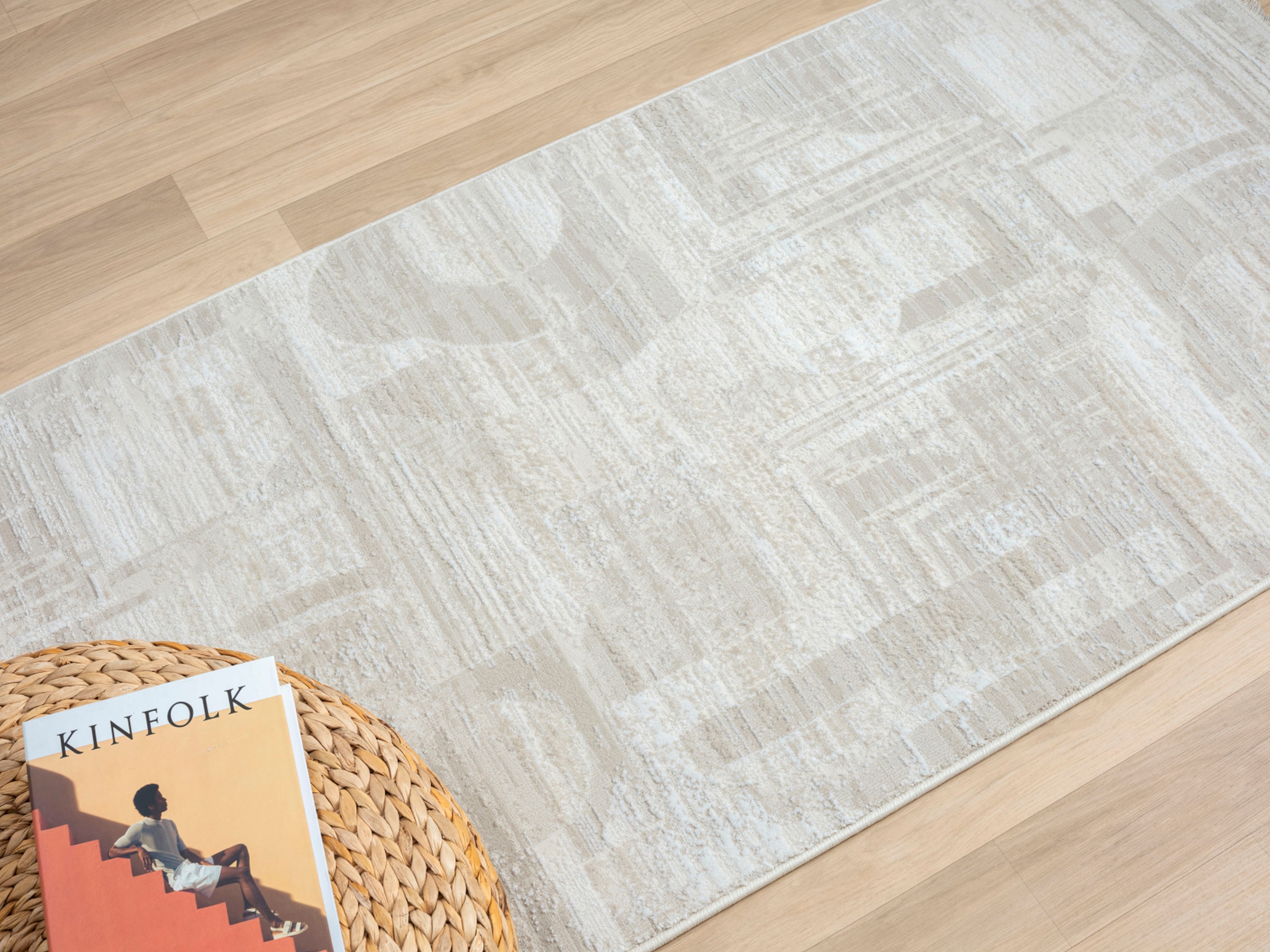 Myflair Möbel & Accessoires Teppich »My Circles« rechteckig 10 mm Höhe Kurzflor, modernes Design, Retro-Style, mit Fransen, besonders weich