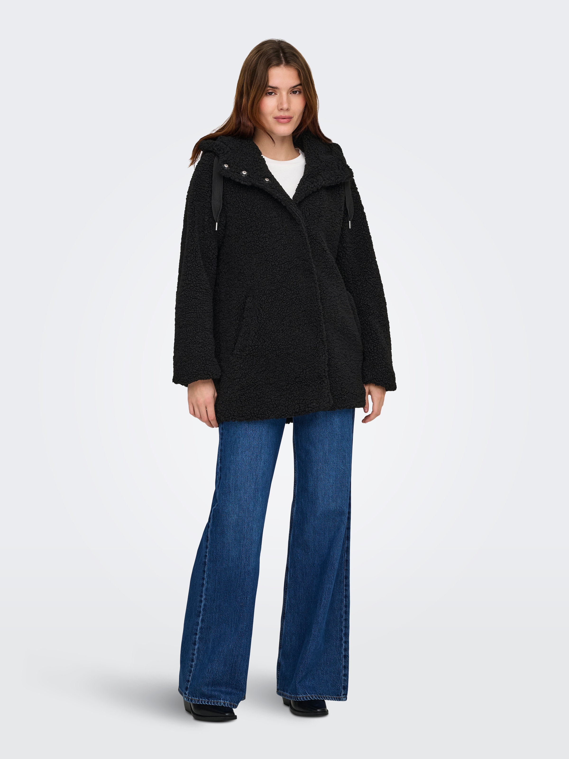 ONLY Kurzmantel »ONLMINA CURLY TEDDY COAT OTW«
