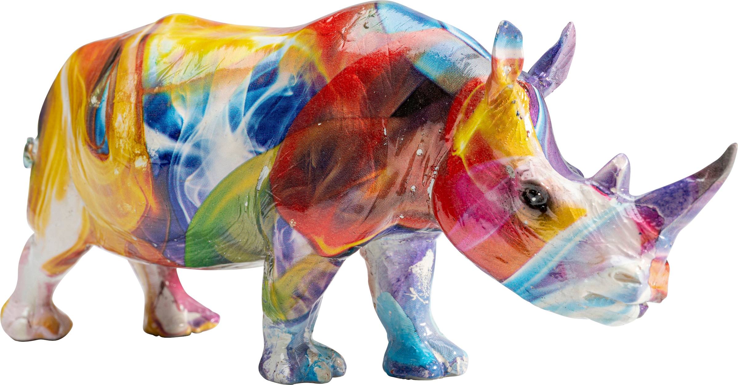 Kare Design Dekofigur »Deko Figur Colored Rhino 17cm«