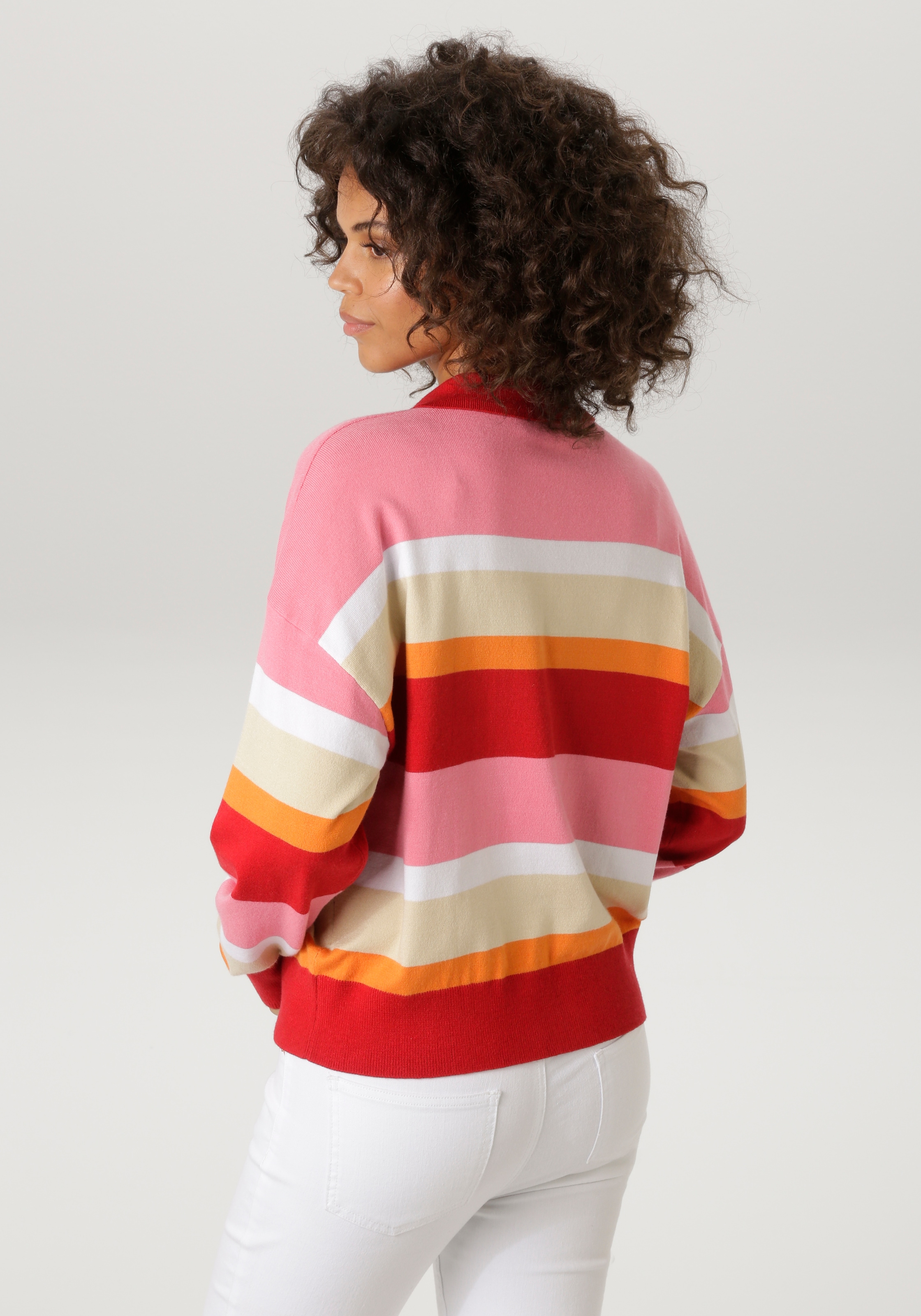 Aniston CASUAL Pull en tricot mit Polokragen und kurzer Knopfleiste - NEUE KOLLEKTION