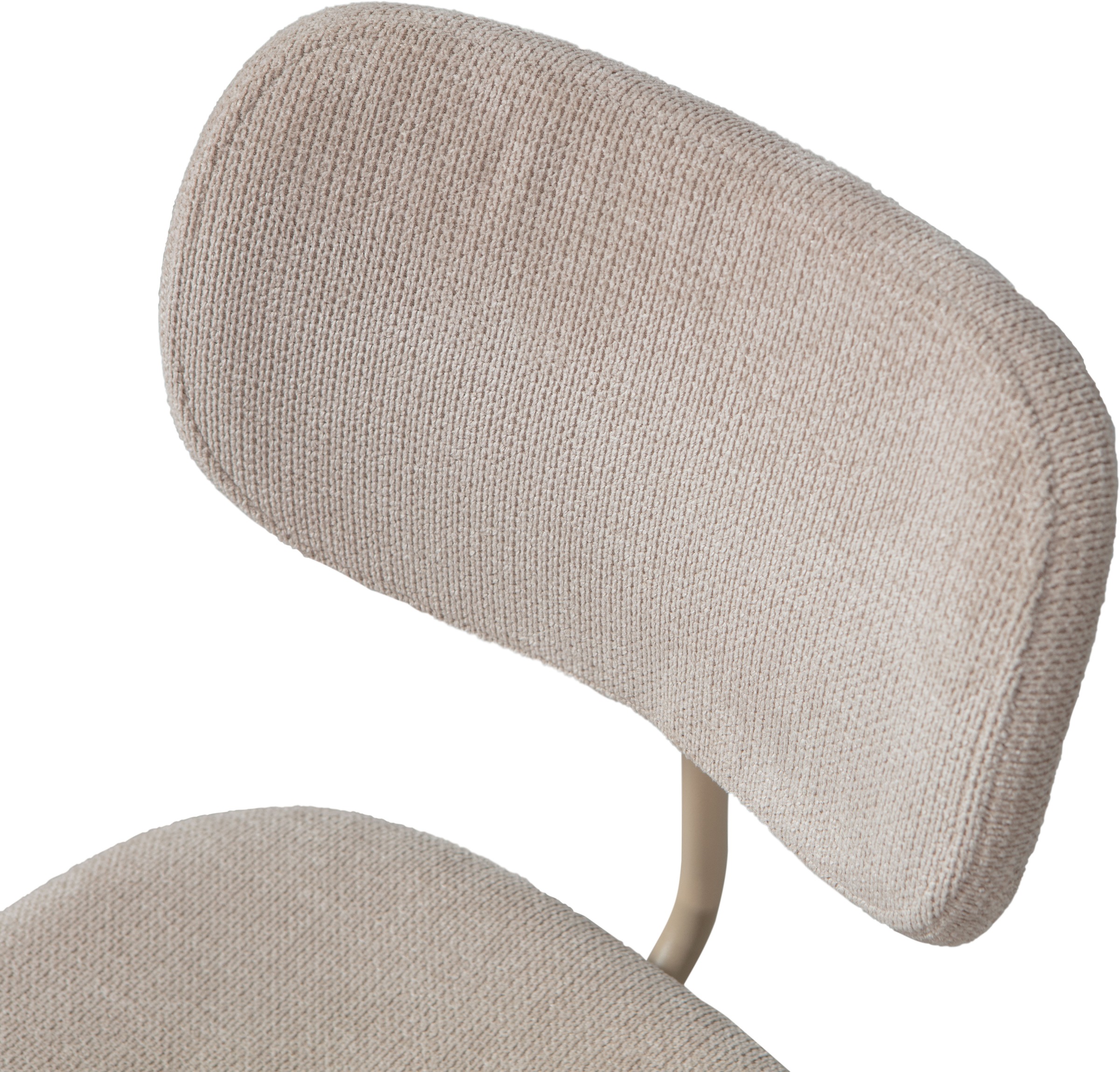 WOOOD Esszimmerstuhl »Link mit Ella-Chenillebezug und Metallgestell B 44 x T 52 x H 78 cm« (Set) 2 Stk.(Set, 2 St) Tragkraft 90 kg, stapelbar, Sehr hohe Verschleissfestigkeit