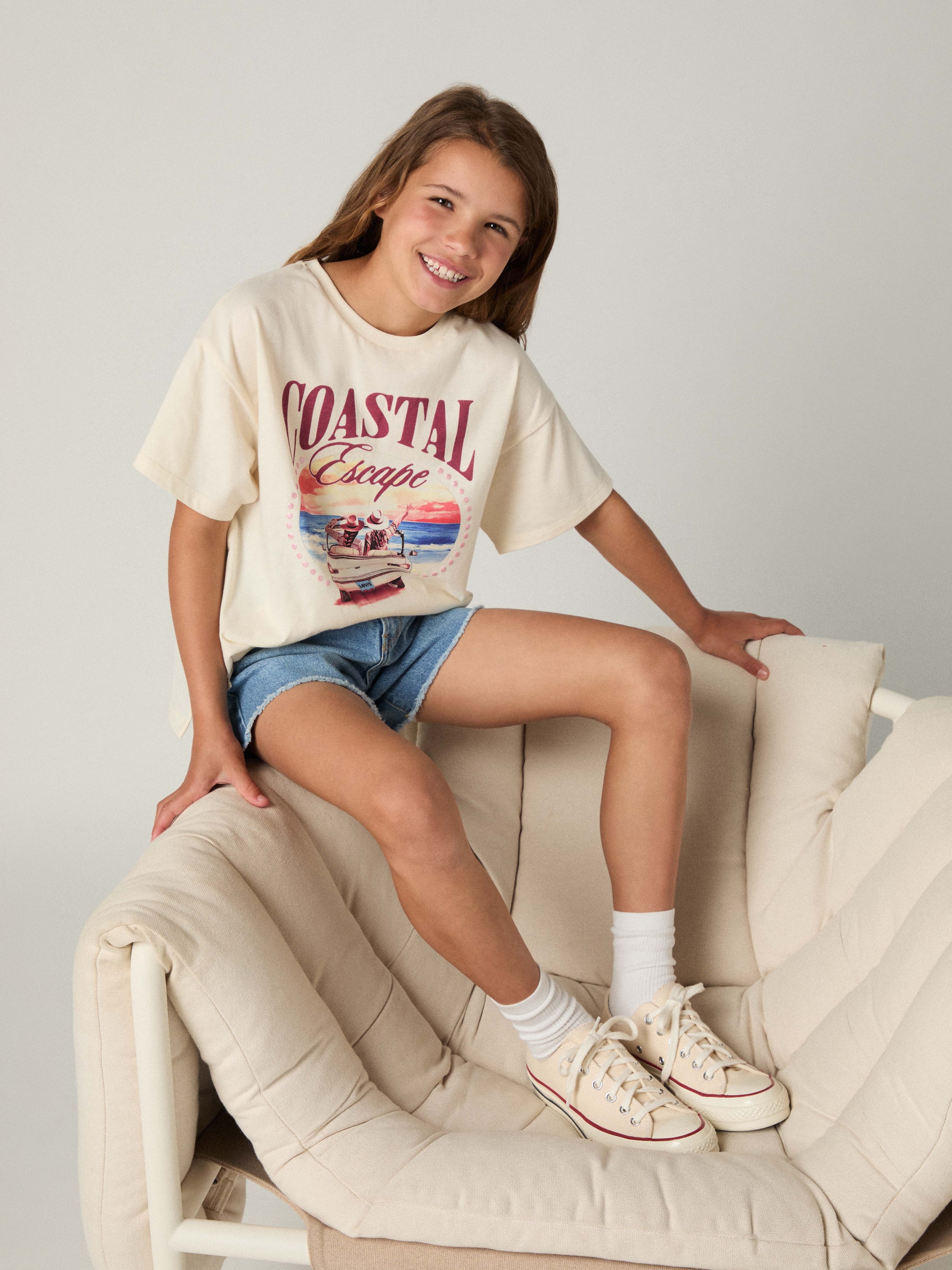 Levi's® Kids T-shirt »LVG COASTAL GIRLS SS TEE« for Girls, mit Print