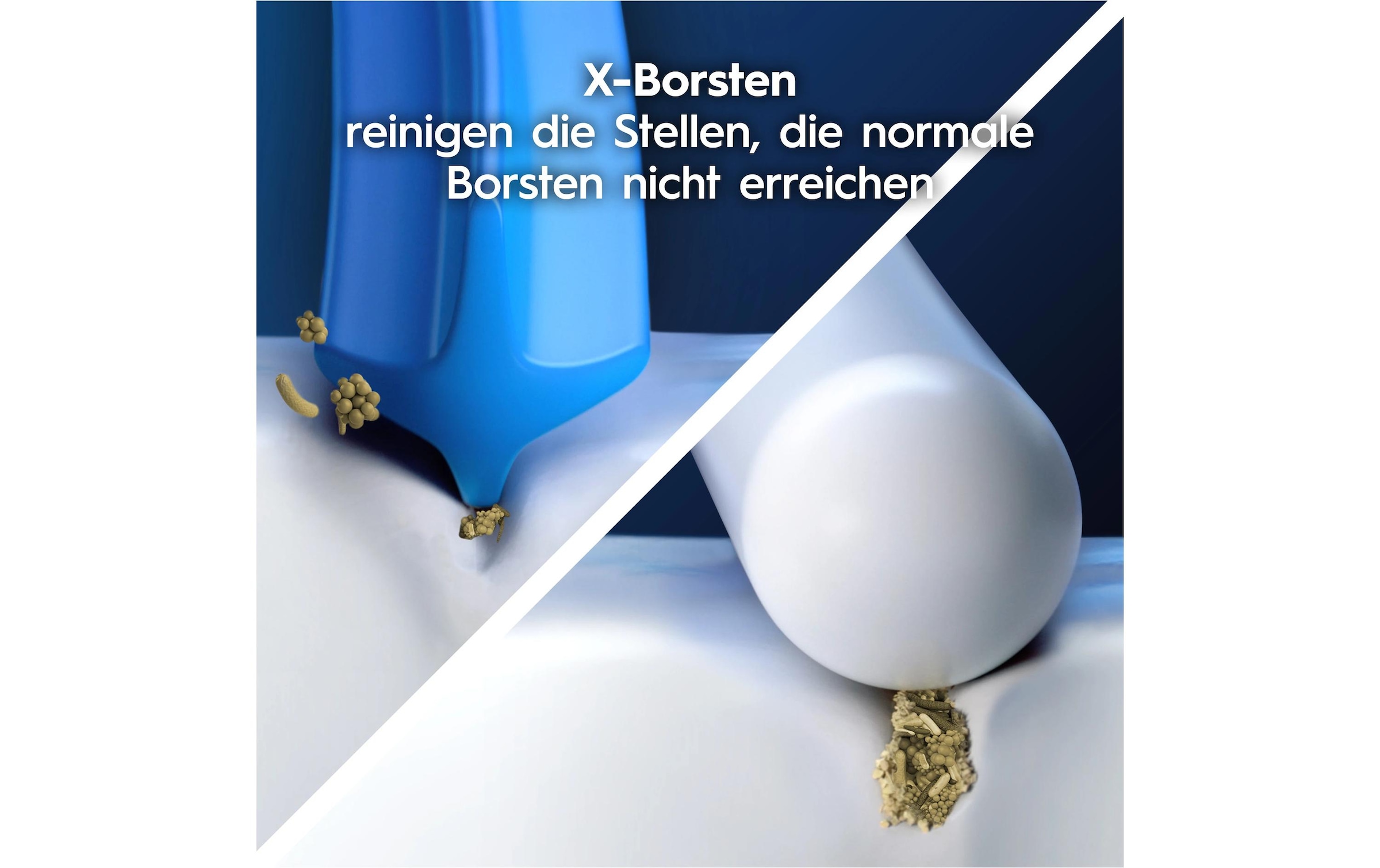 Oral-B Aufsteckbürsten »Pro CrossAction« Zahnreinigung mit innovativen X-förmigen Borsten