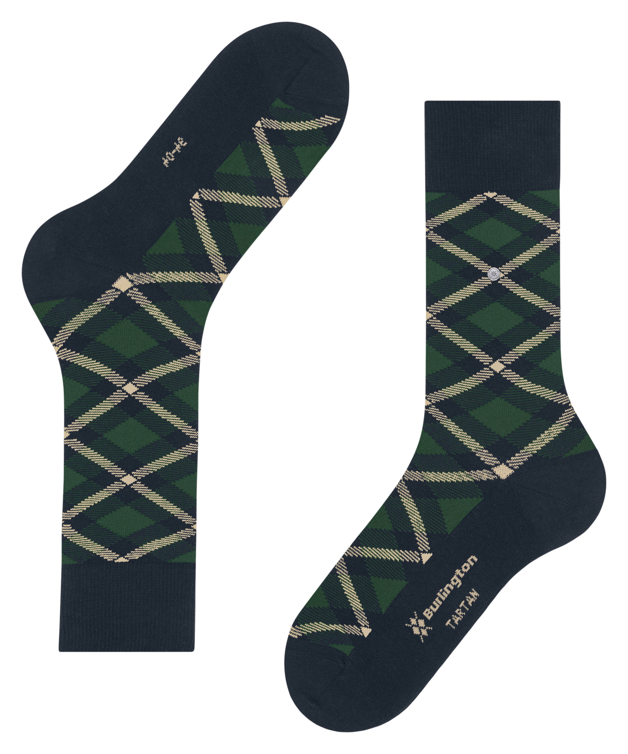 Burlington Chaussettes »Tartan« Taille unique 40-46, à carreaux, clip Burlington