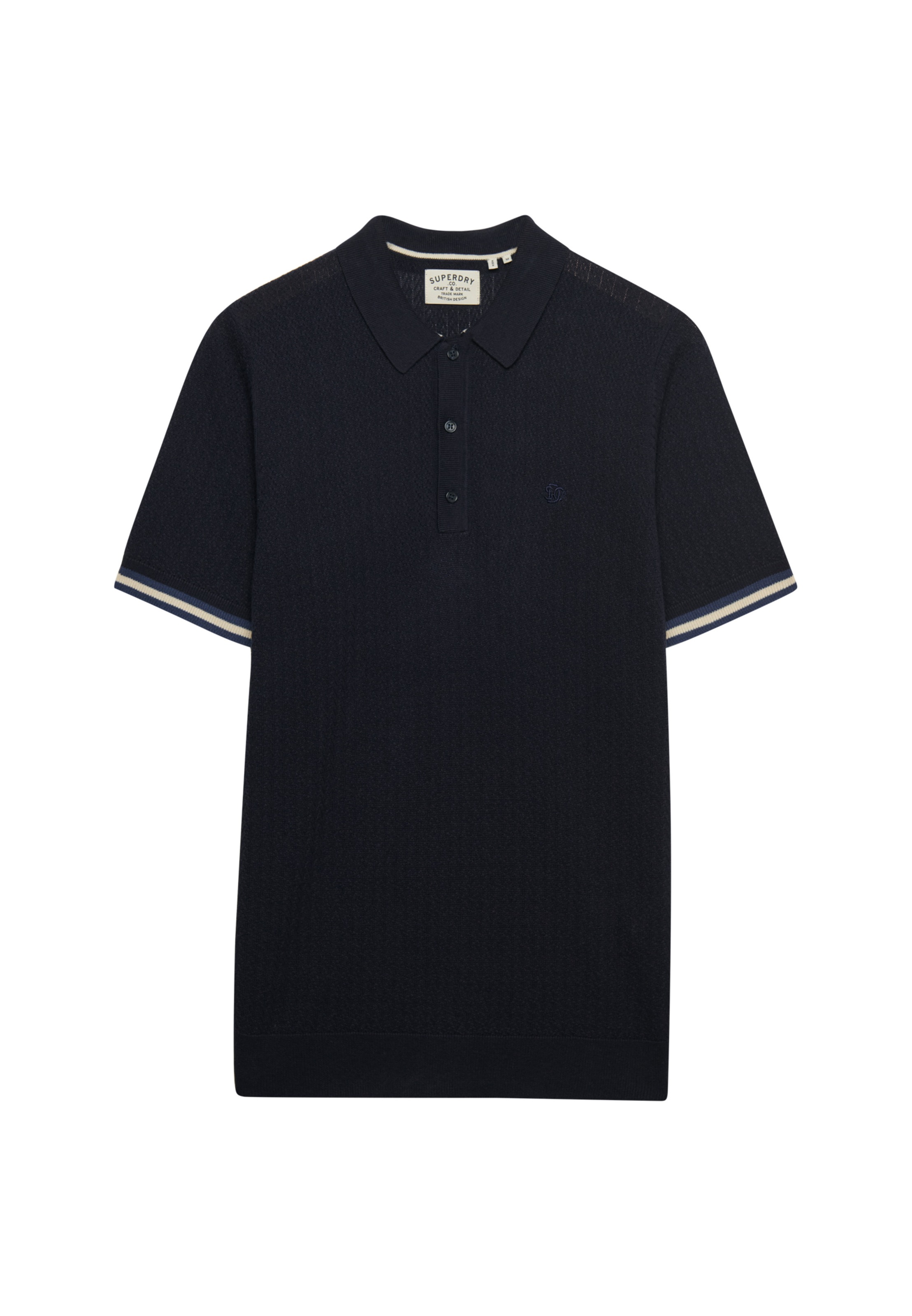 Superdry Poloshirt »KNITTED TEXTURE S/S POLO« Baumwolle, relaxed fit