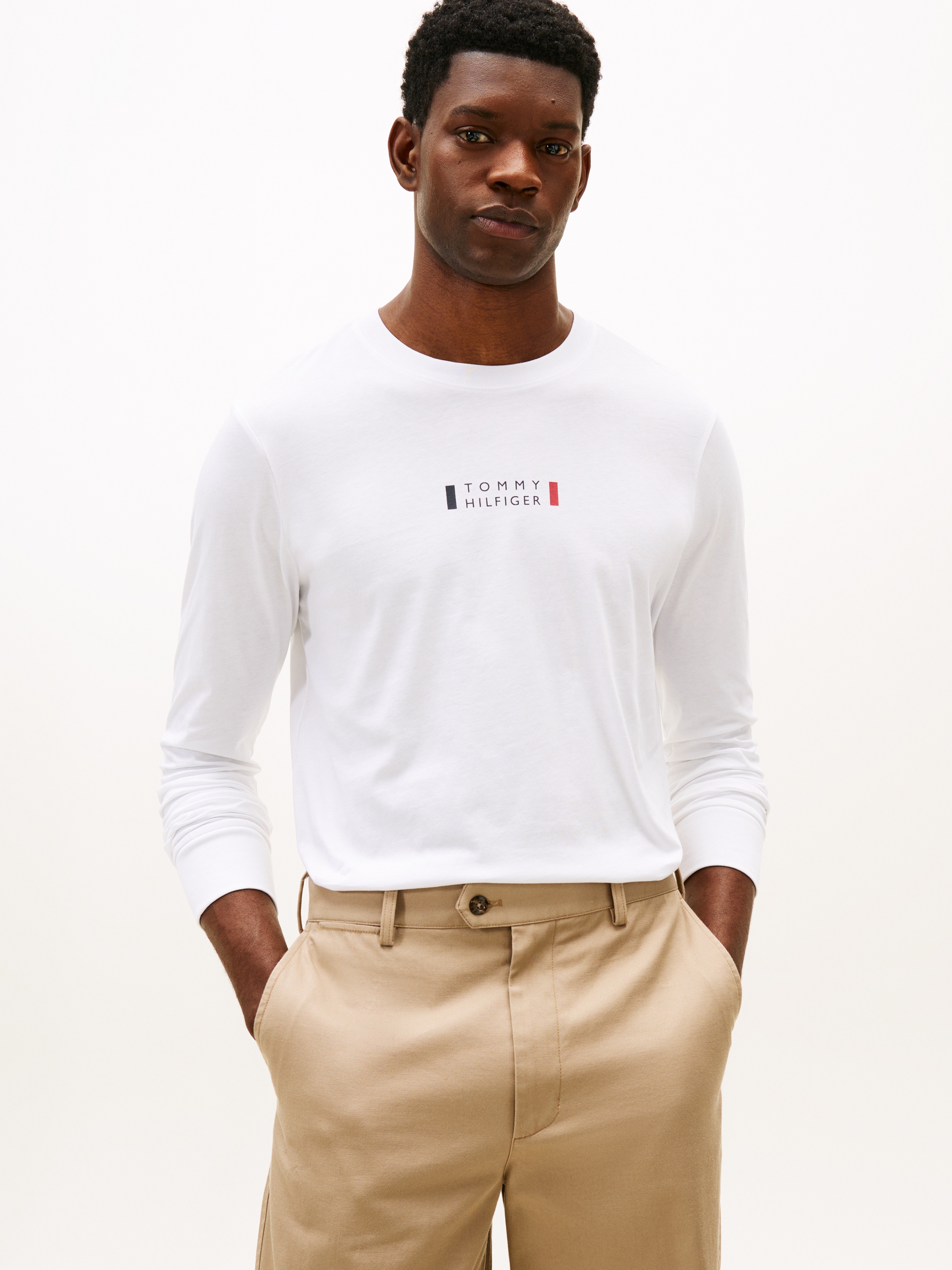 Tommy Hilfiger T-shirt à manches longues »BRAND LOVE« Jersey, Rundhals, mit Logo