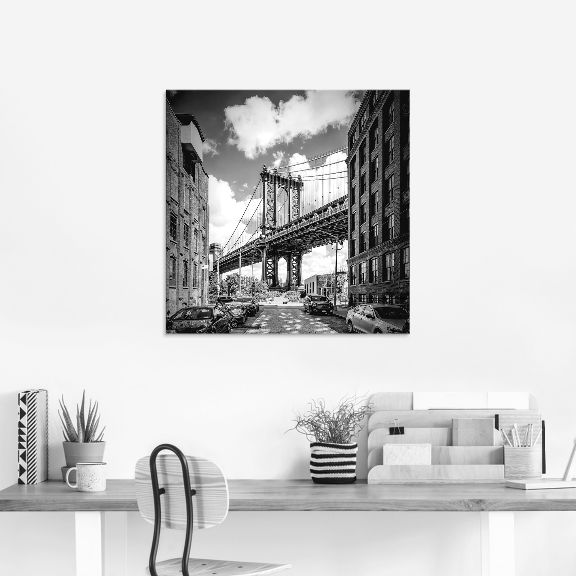 Artland Glasbild »New York City Manhattan Bridge I« Amerika 1 Stk. tlg. in verschiedenen Grössen