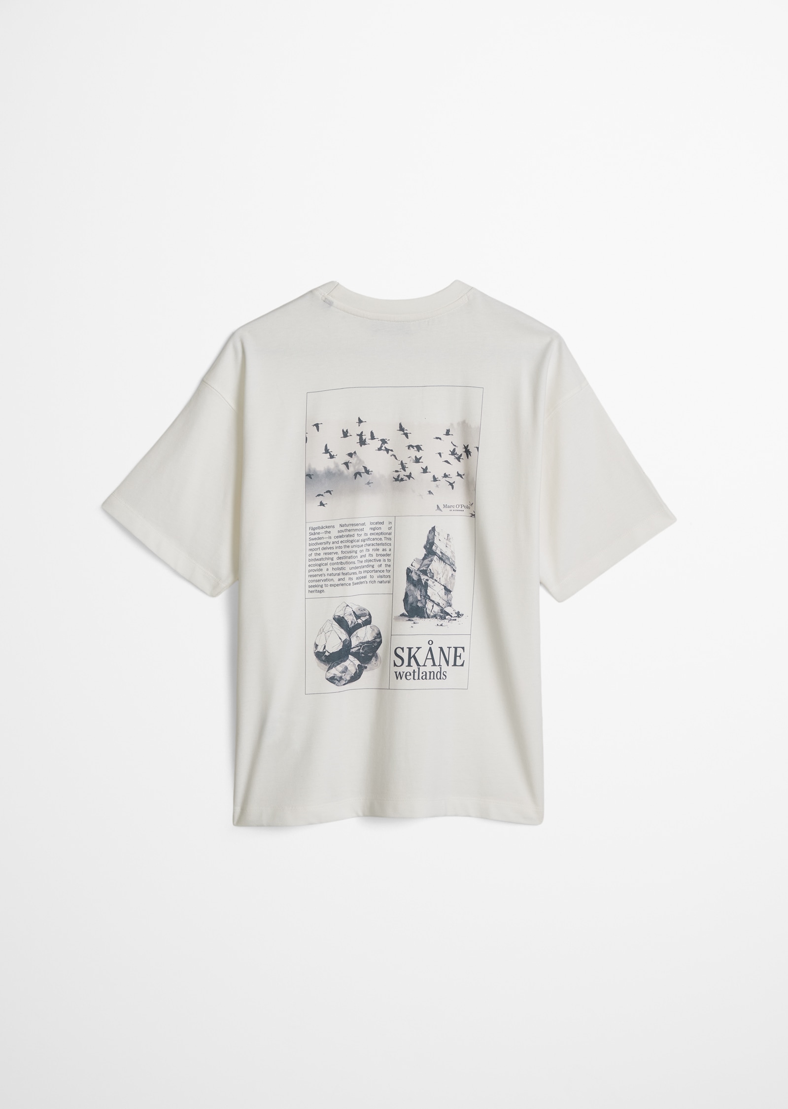 Marc O'Polo T-shirt »Kn.-T-Shirt« avec grand imprimé dans le dos