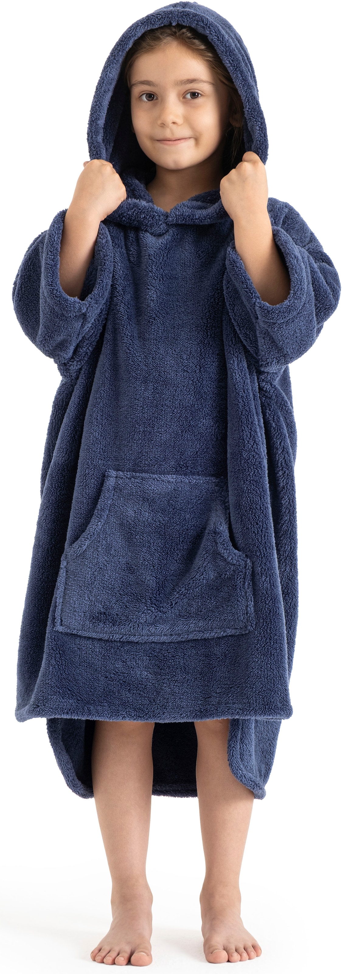 GOODproduct Badeponcho »Lillou, für Kinder, ideal für Urlaub oder im Schwimmbad« 1 Stk. weich und kuschelig, Fleece, plüsch, Surfponcho