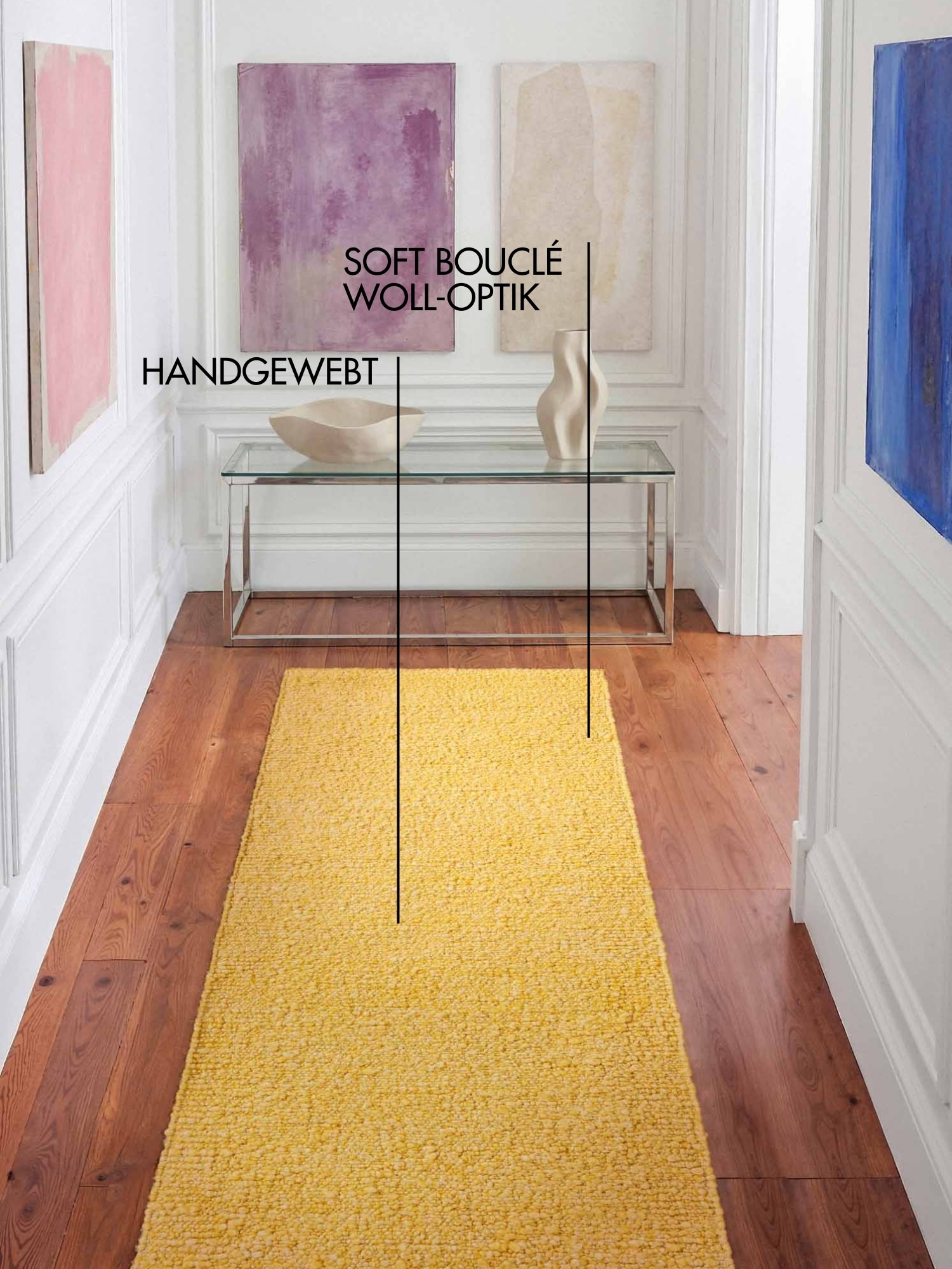 Ted Baker Tapis »Soft Bouclé Portobello , auch als Läufer« Rectangulaire 10 mm Höhe Woll-Optik, Bouclé Meliert, Wohnzimmer, Esszimmer, Schlafzimmer, Flur