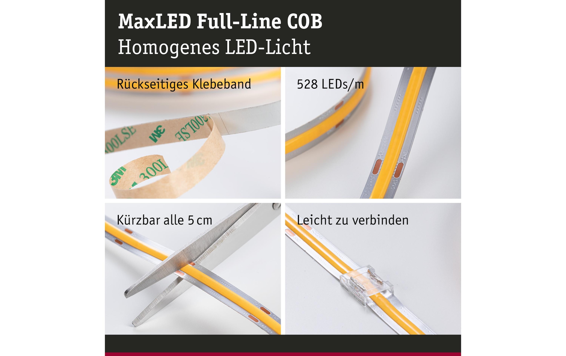 Paulmann LED Deckenleuchte »MaxLED 500« 1 Stk.
