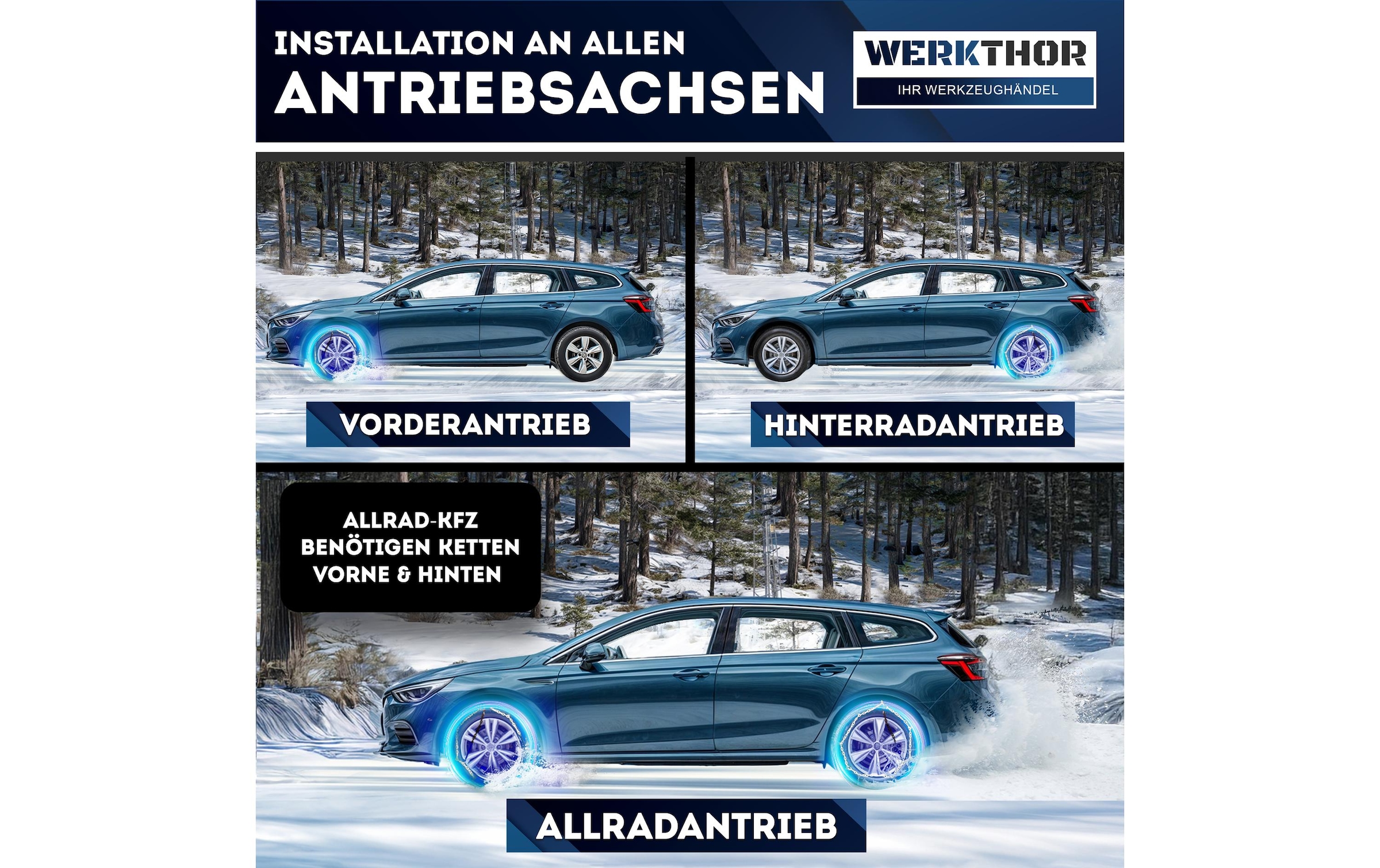   Schneeketten »Werkthor 2er Set WT 80 2er Set«