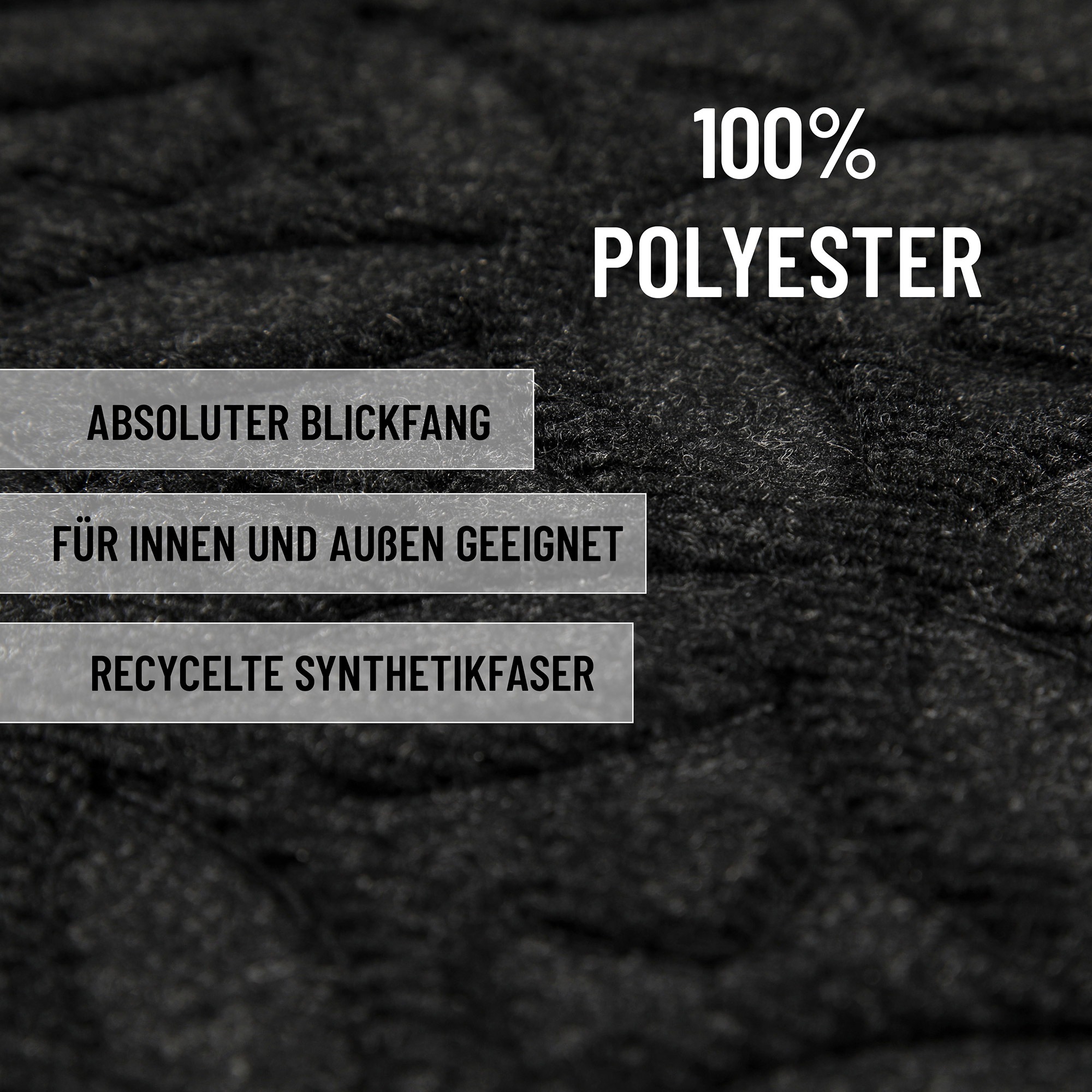 Wecon home Tapis de sol »Midnight Mosaic« Rectangulaire 4 mm Höhe pflegeleicht, rutschfest, Ornamente, Innen & Aussen, Schmutzfangmatte