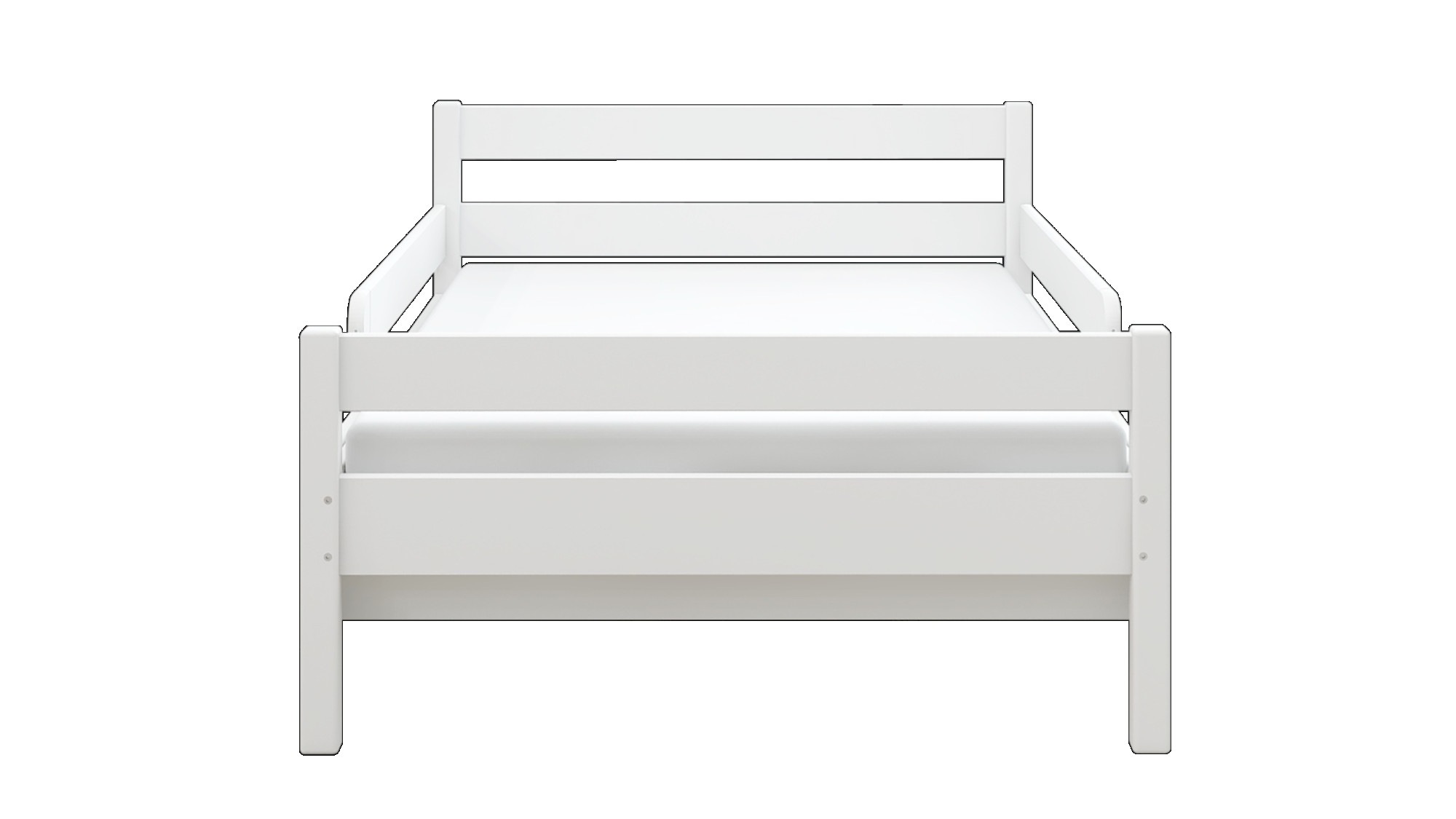 GOODproduct Kinderbett »Wenke,  ausziehbar von 140 bis 200 cm, FSC®« 90cm Breite, 140-200cm Liegefläche,  massive Kiefer, mit Lattenrost, zeitlose Optik,  Rausfallschutz