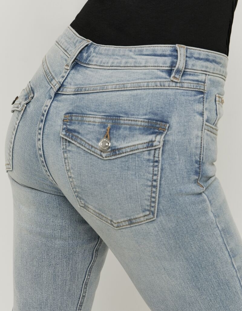 Tally Weijl Bootcut-Jeans »SPADEBOOTY« Baumwollmischung, Mid Waist