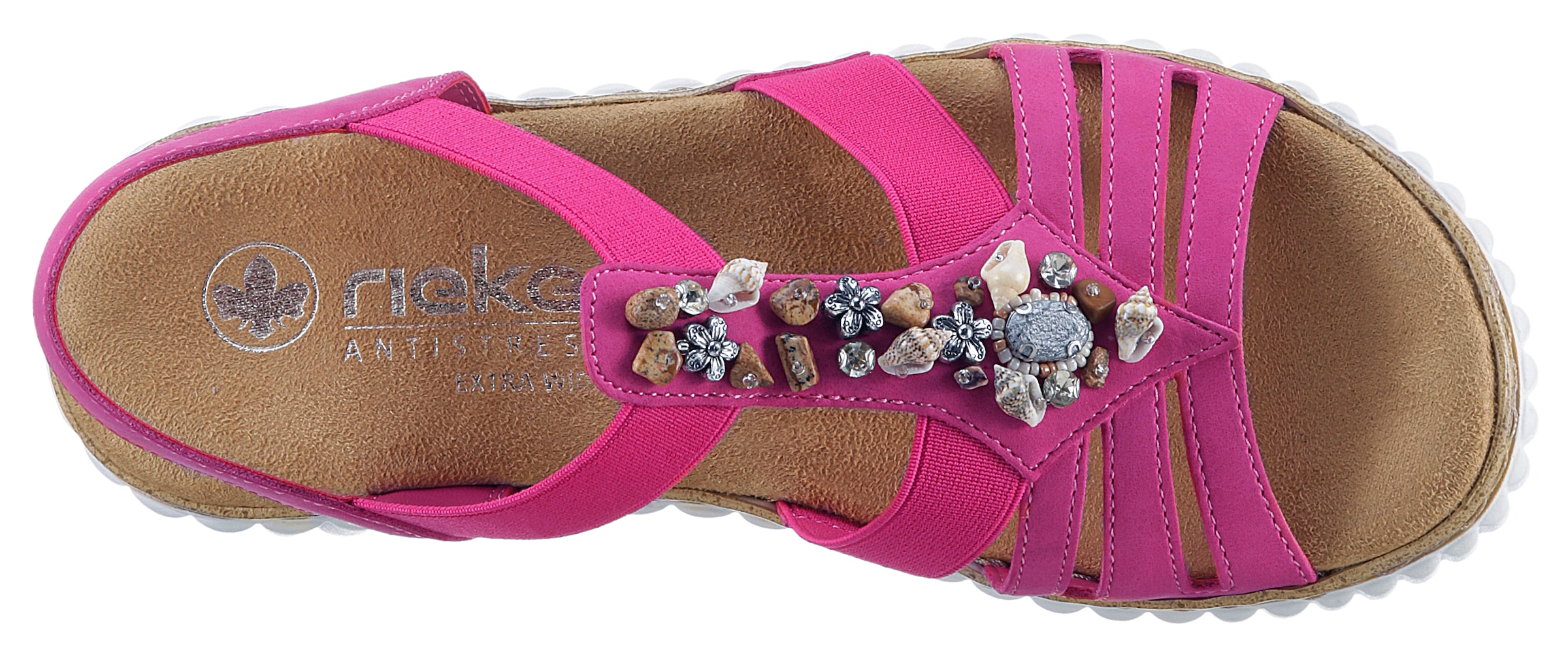 Rieker Plateausandale  , Sommerschuh, Sandalette, Plateauabsatz, mit weicher Innensohle