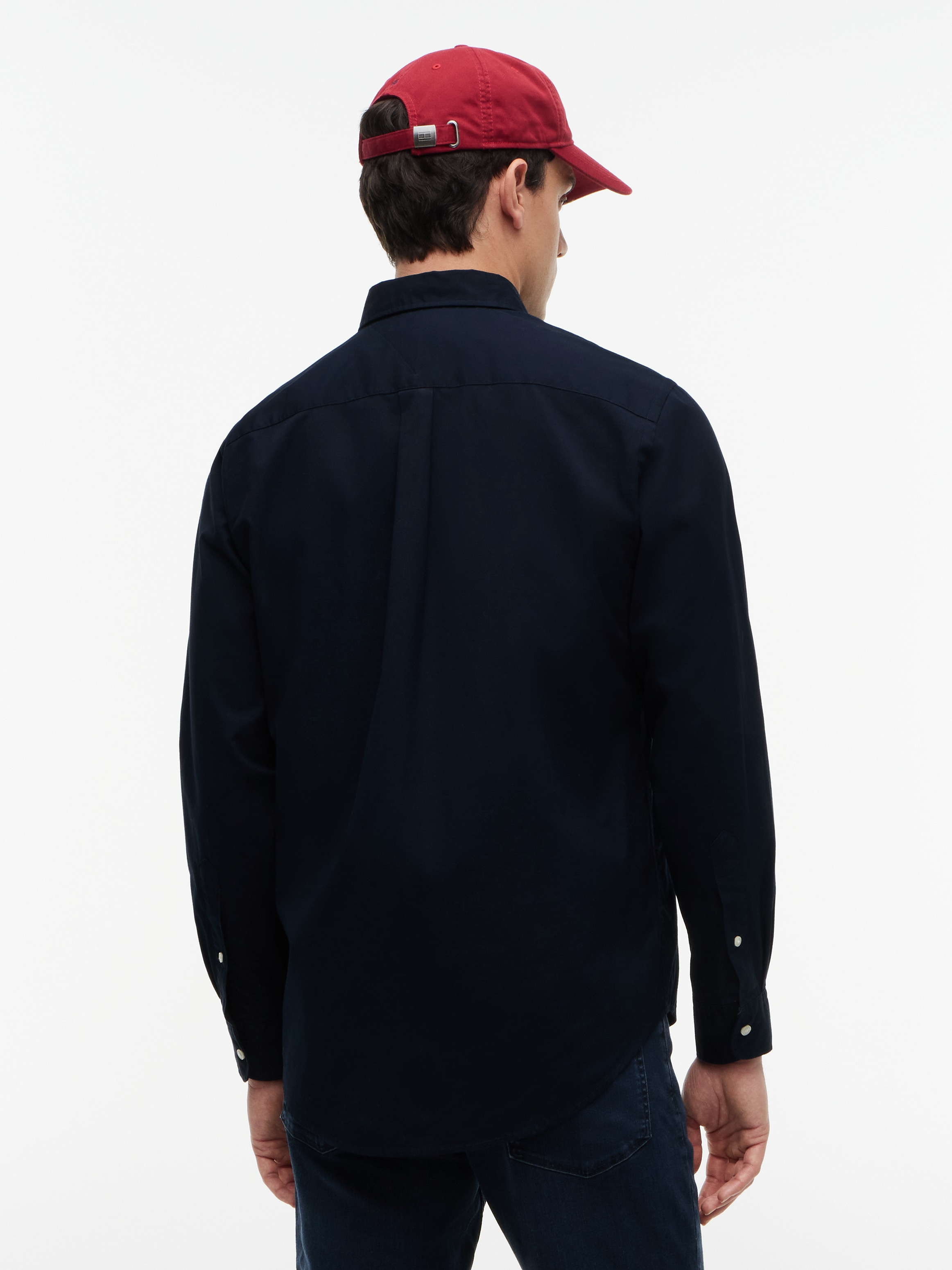 Tommy Hilfiger Chemise à manches longues »CORE FLEX POPLIN SOLID Regular Fit SHIRT« Coupe droite coton extensible