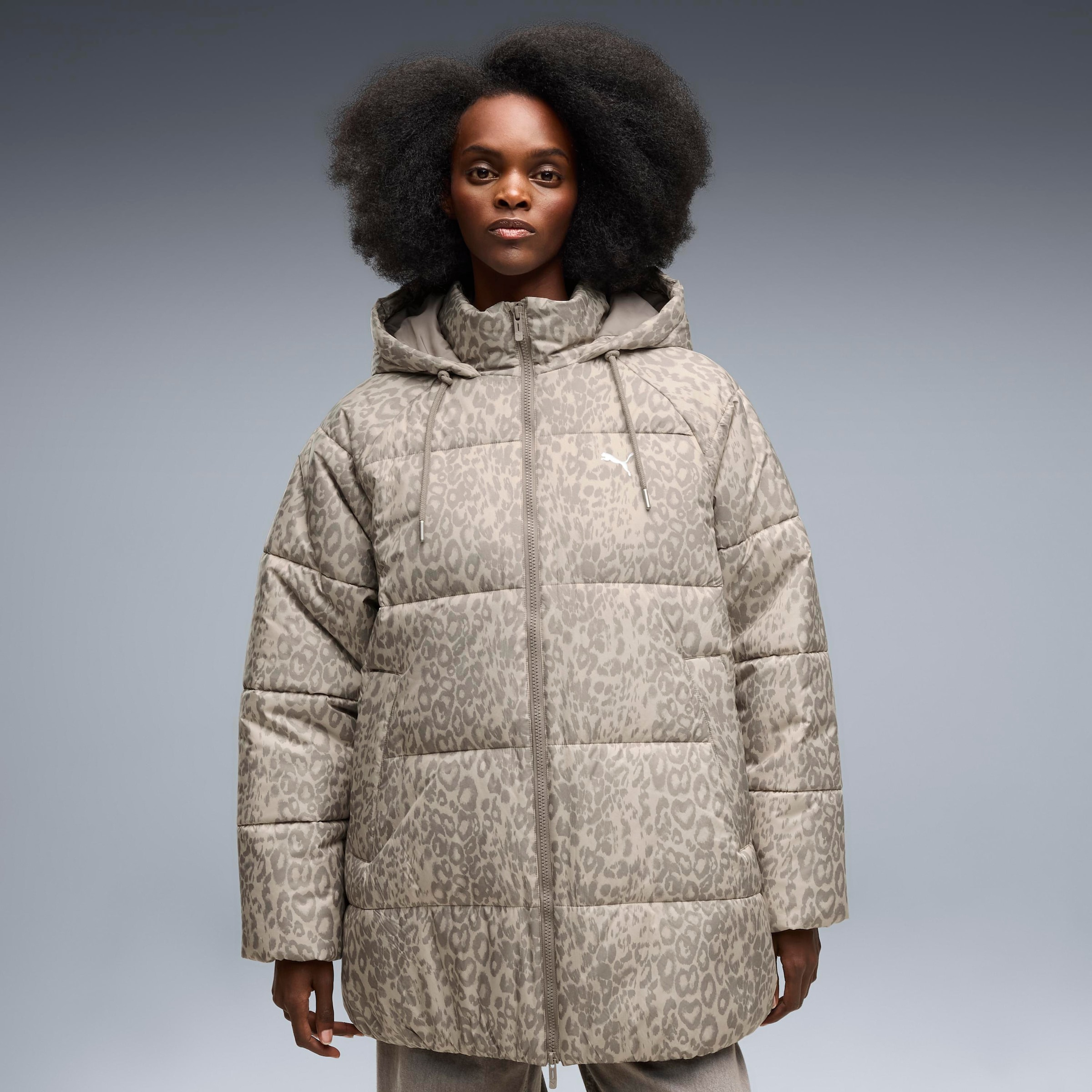 PUMA Veste d'hiver »STYLE PADDED JACKET W« avec capuche avec capuche, matériau déperlant, avec fermeture éclair