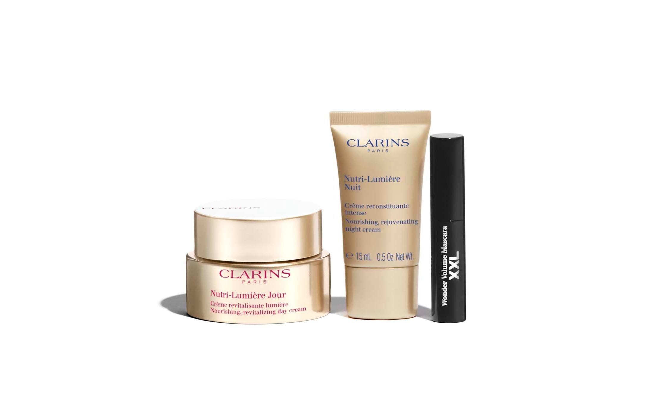 Clarins Anti-Aging-Creme »Nutri-Lumière Geschenkset 50 ml« Nutri-Lumière Anti-Aging-Geschenkset für reife Haut