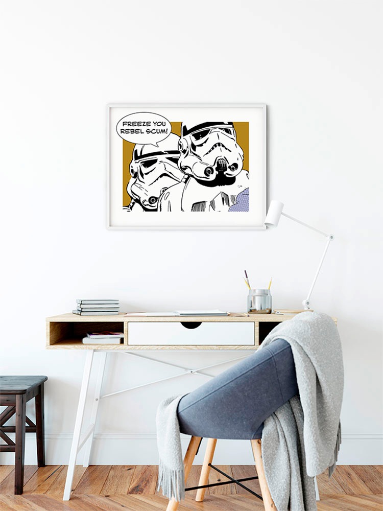 Komar Image »Star Wars Classic Comic Quote Stormtrooper« 1 cuis tlg. Wandbild zur Dekoration im Kinderzimmer - ohne Rahmen
