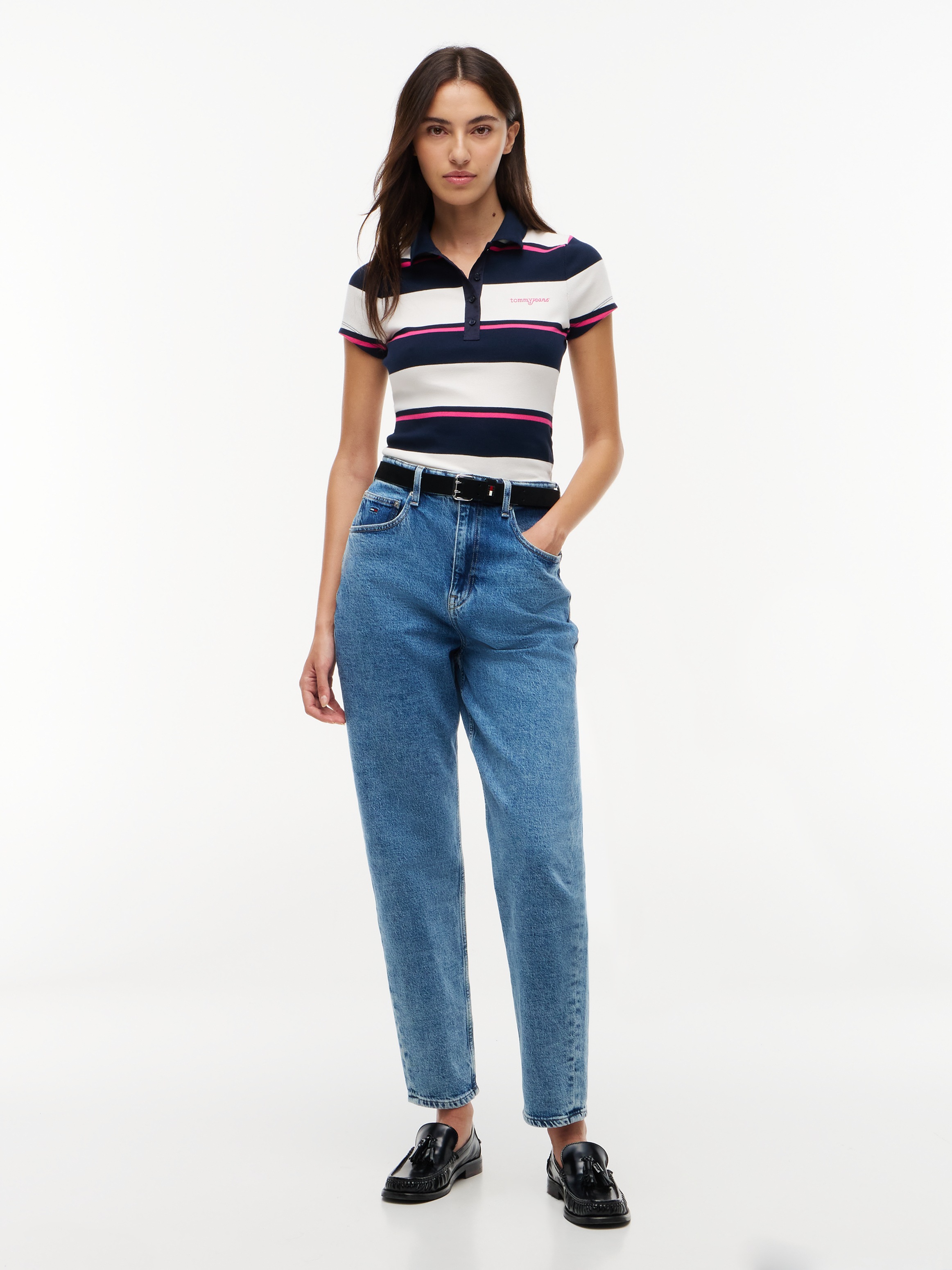 Tommy Jeans Mom-Jeans »90'S MOM HIGH TAPERED BJ4138« Baumwollmischung
