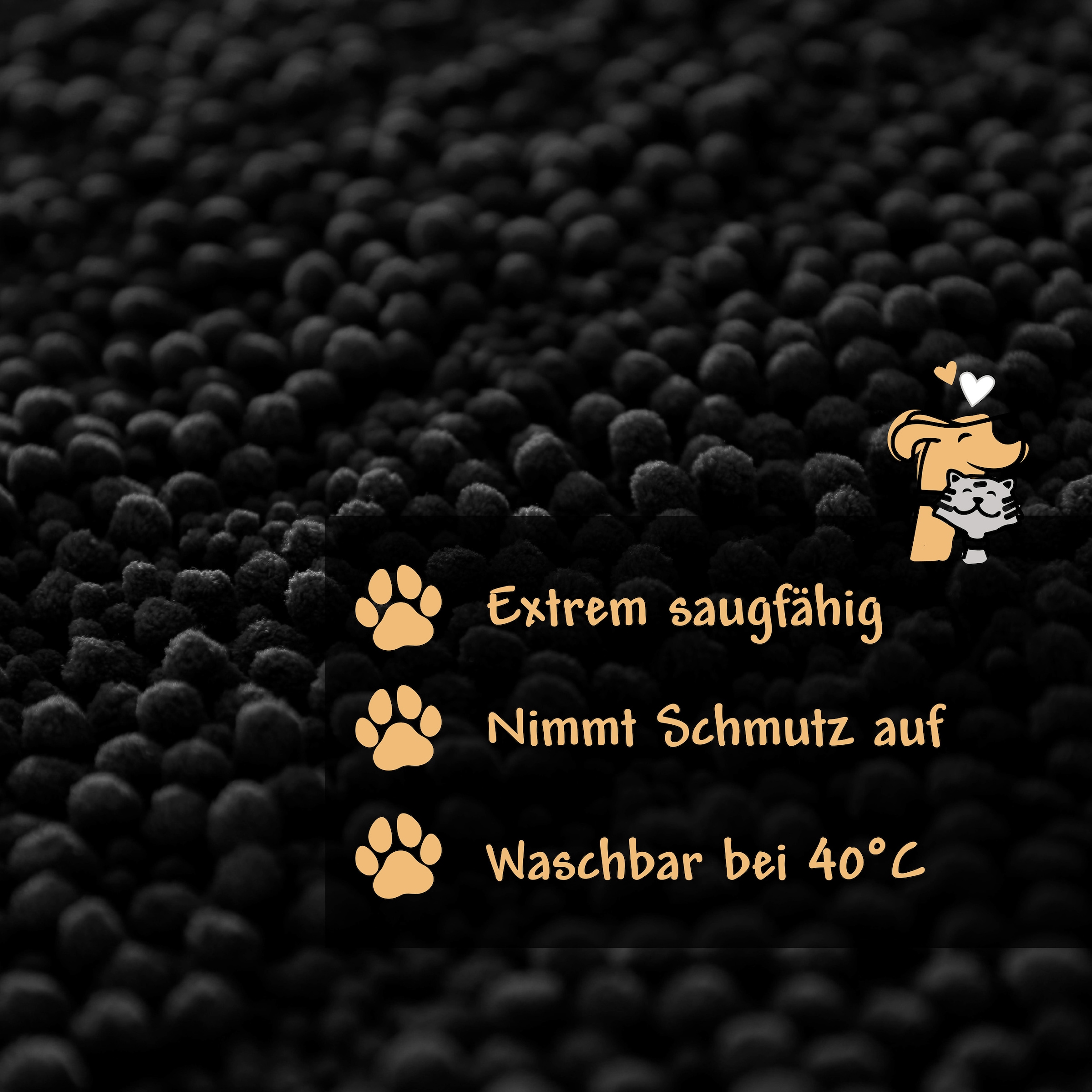 Wecon home Tapis »Cooper« Rectangulaire 22 mm Höhe Haustierteppich, rutschfest, waschbar, weicher Chenille Teppich