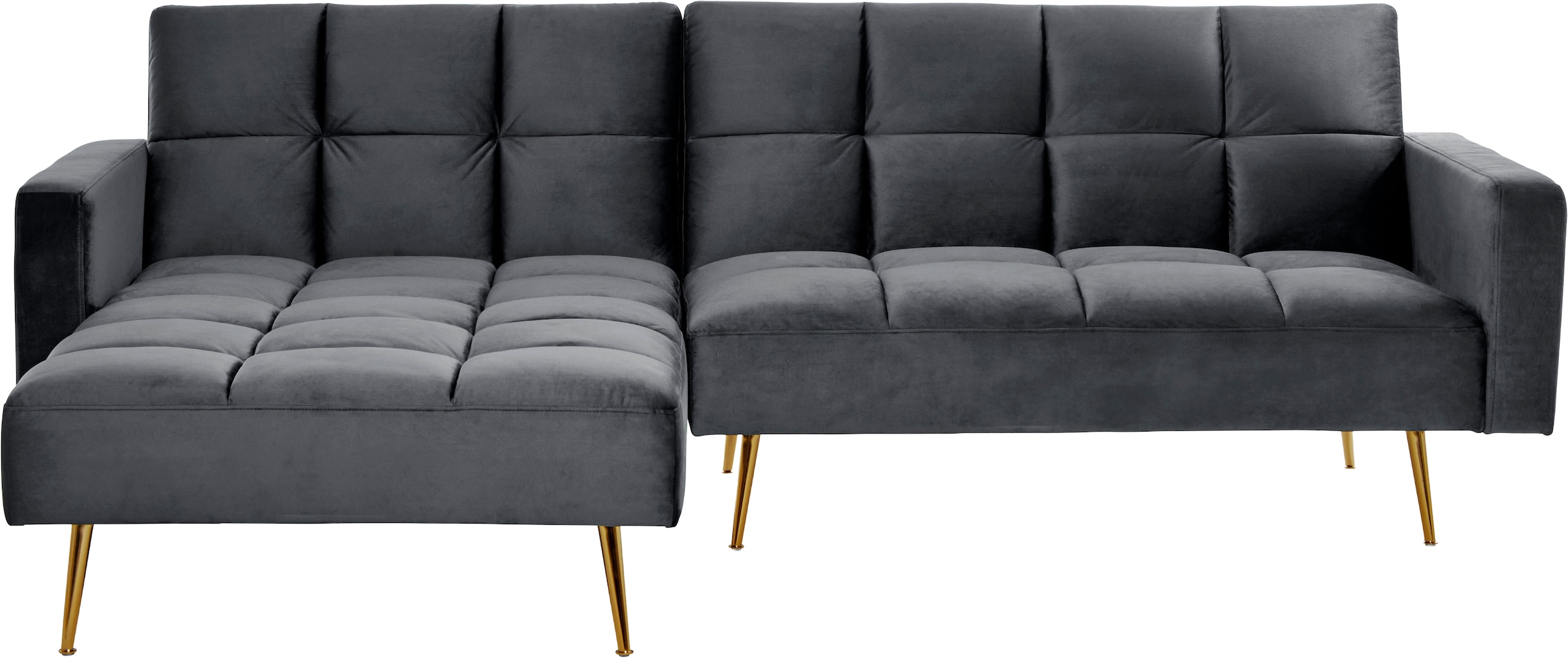 Jahnke Ecksofa »CHILLAX POSH CORNER« mit Schlaffunktion, wechselseitig montierbar, 244 x 150 cm