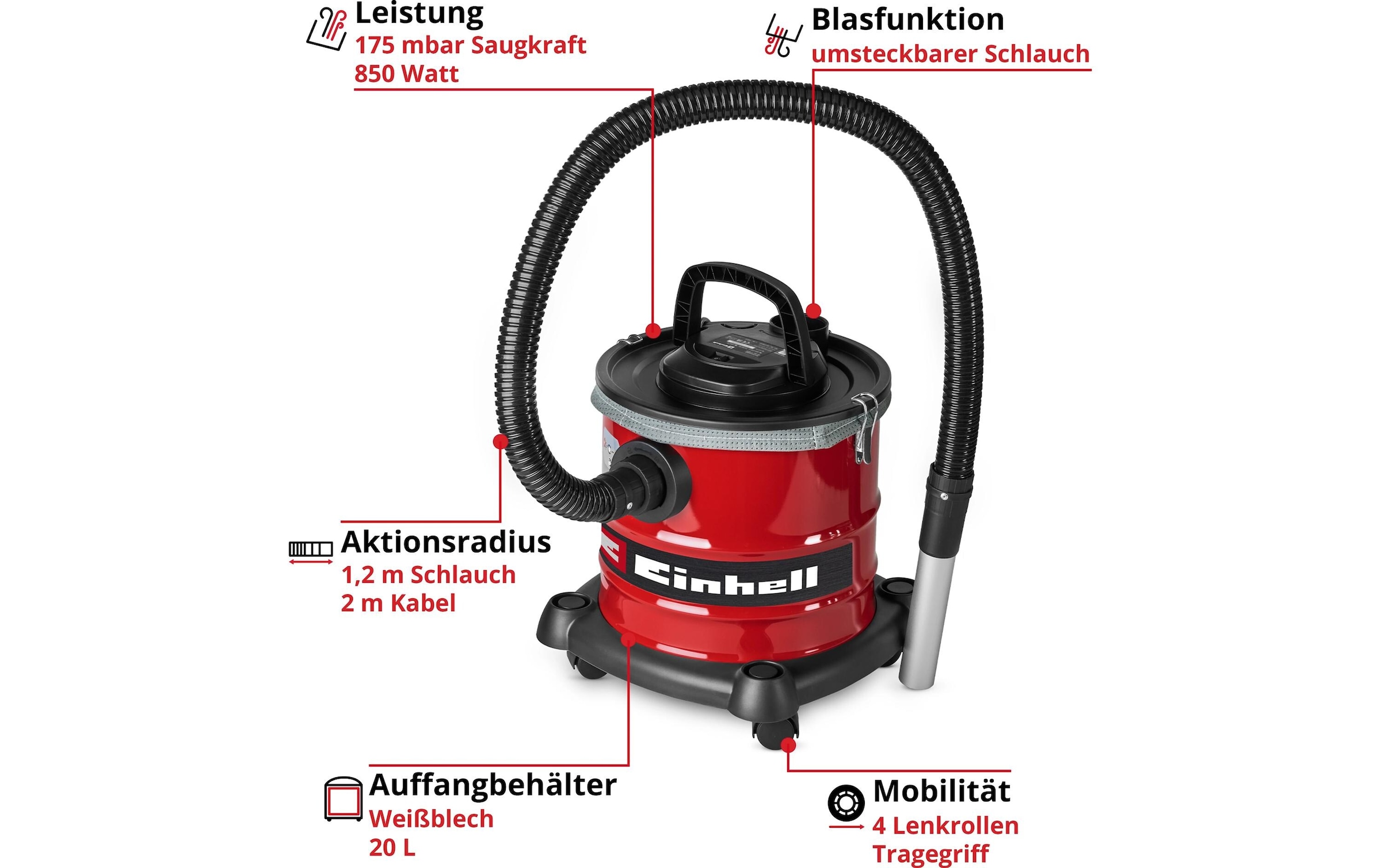 Einhell Aspirateur à cendres »TC-AV 2032 DW«