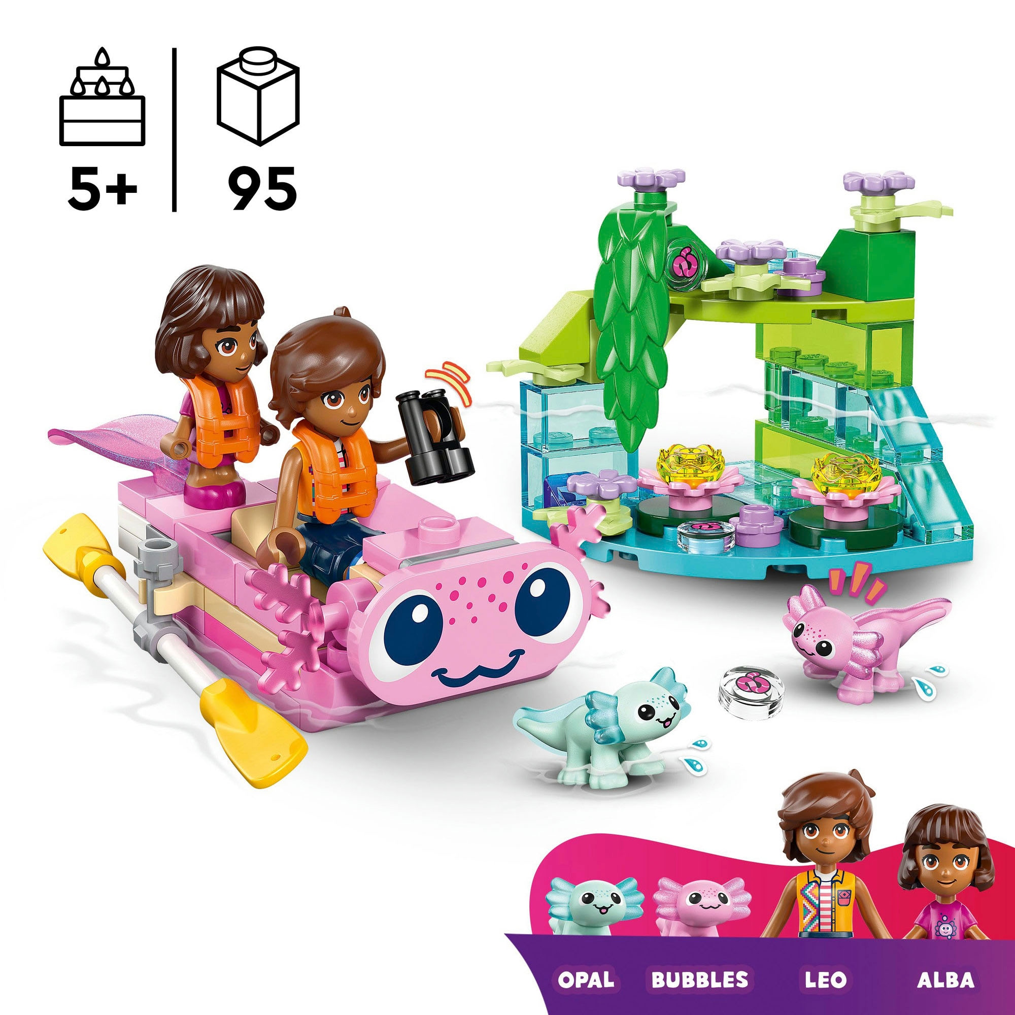 LEGO® Pions de construction »Axolotl-Abenteuerboot (42681), LEGO Friends« Made in Europe