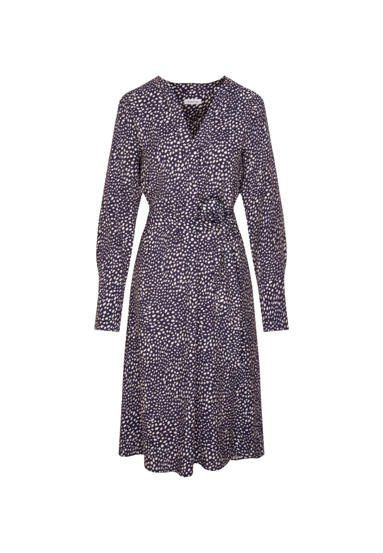 seidensticker Sommerkleid »Schwarze Rose« Langarm Kragen Druck