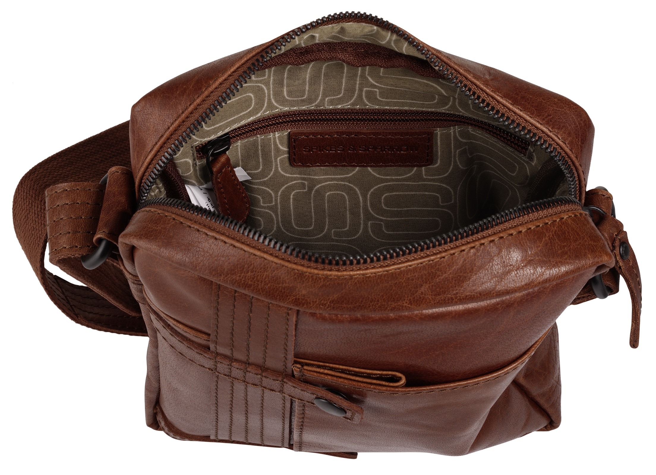 Spikes & Sparrow Sac à bandoulière echt Leder
