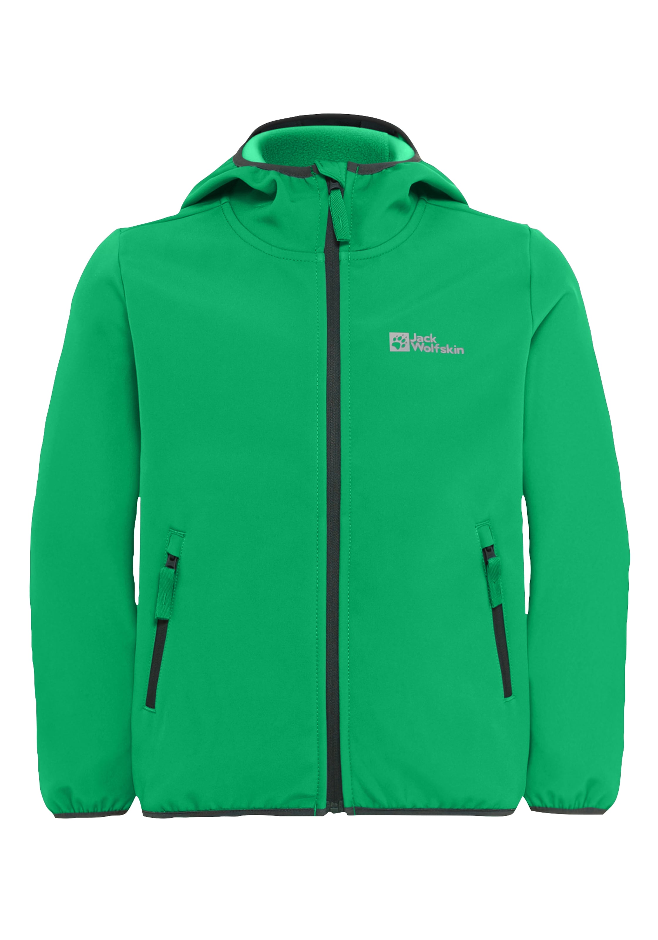 Jack Wolfskin Veste softshell »FOURWINDS JACKET KIDS« mit Kapuze mit Kapuze, wasserabweisend, windabweisend, atmungsaktiv