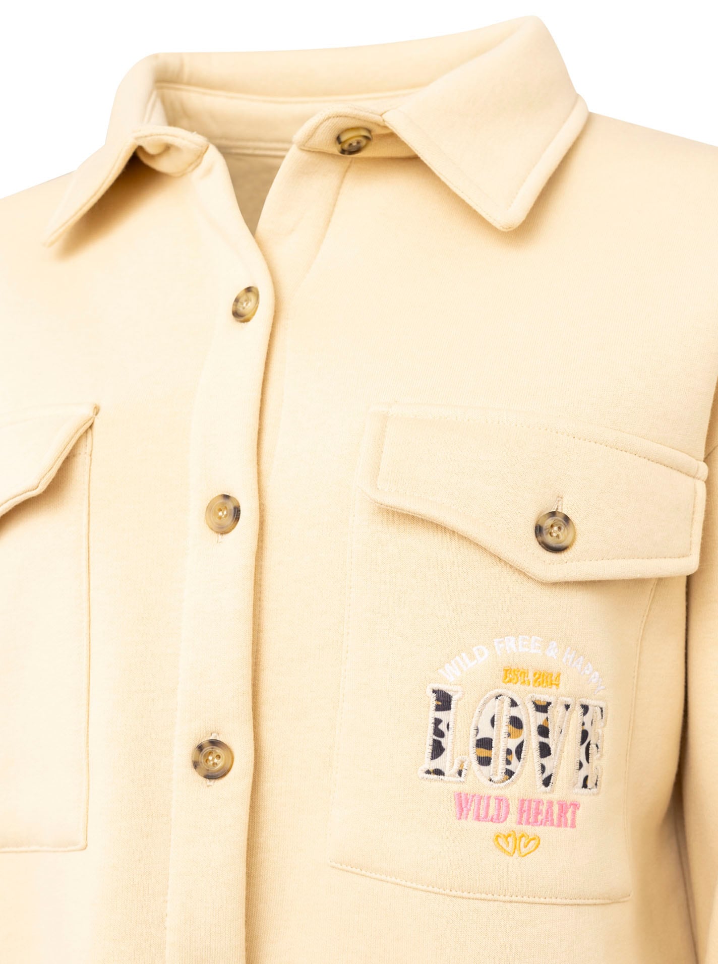 Zwillingsherz Chemise à manches longues Brusttaschen, Knöpfe, weich, Hemdkragen