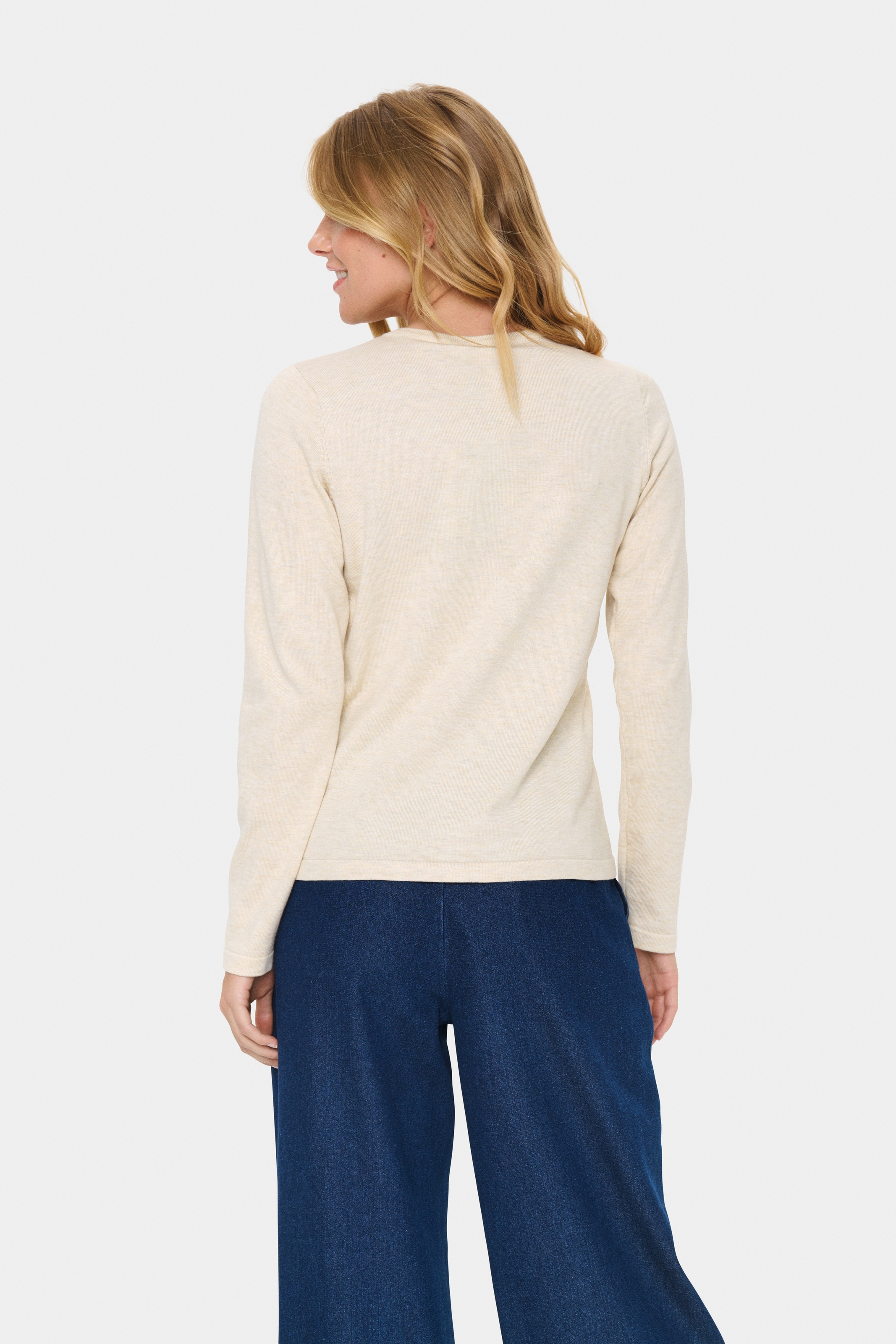 Saint Tropez Veste en tricot »A8661, MilaSZ R-Neck Cardigan« Viskose Feinstrick, Classic Fit