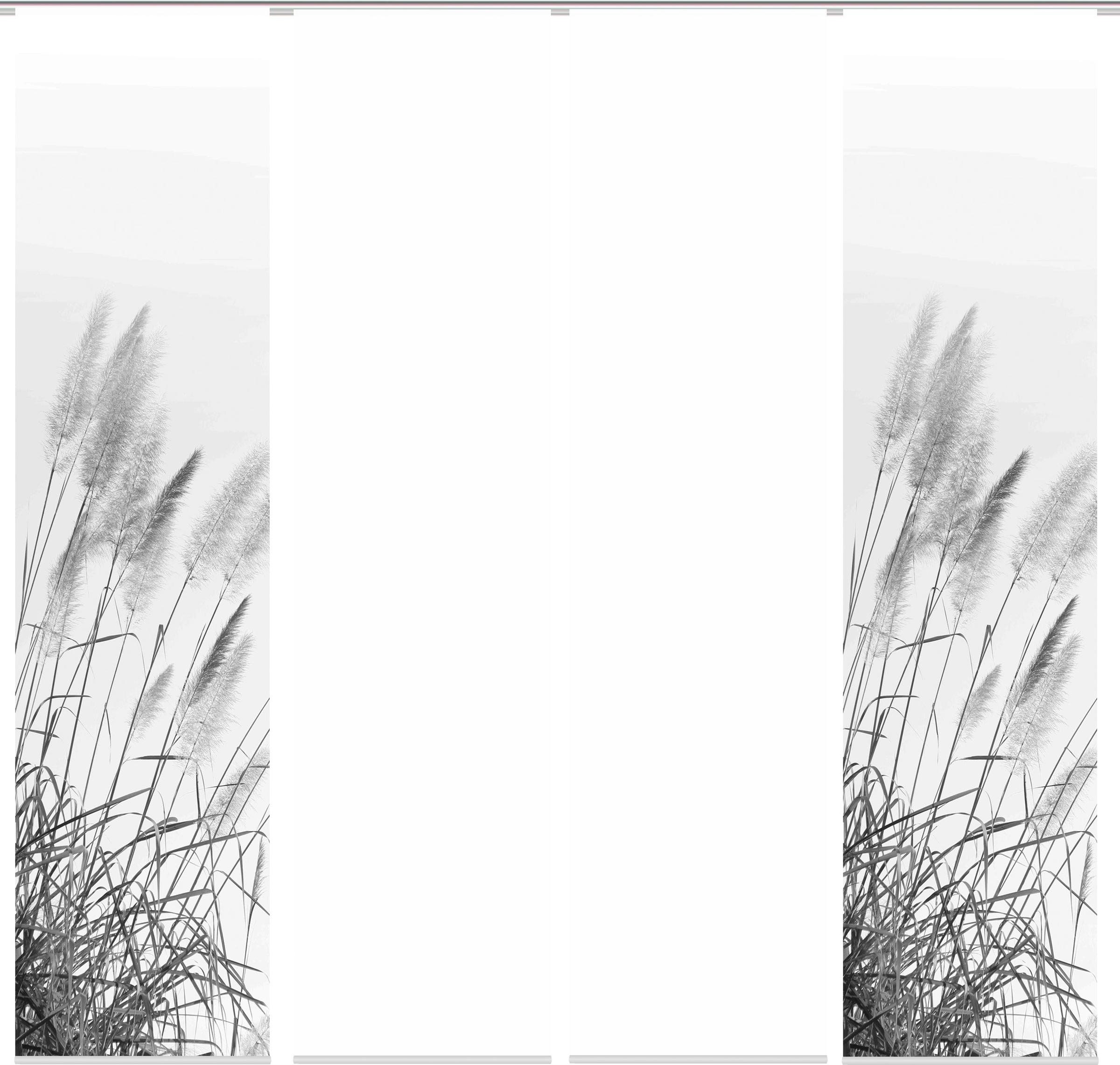 HOME WOHNIDEEN Rideau coulissant »PAMPAS« Support de panneau 1 cuis tlg. DIGITALDRUCK