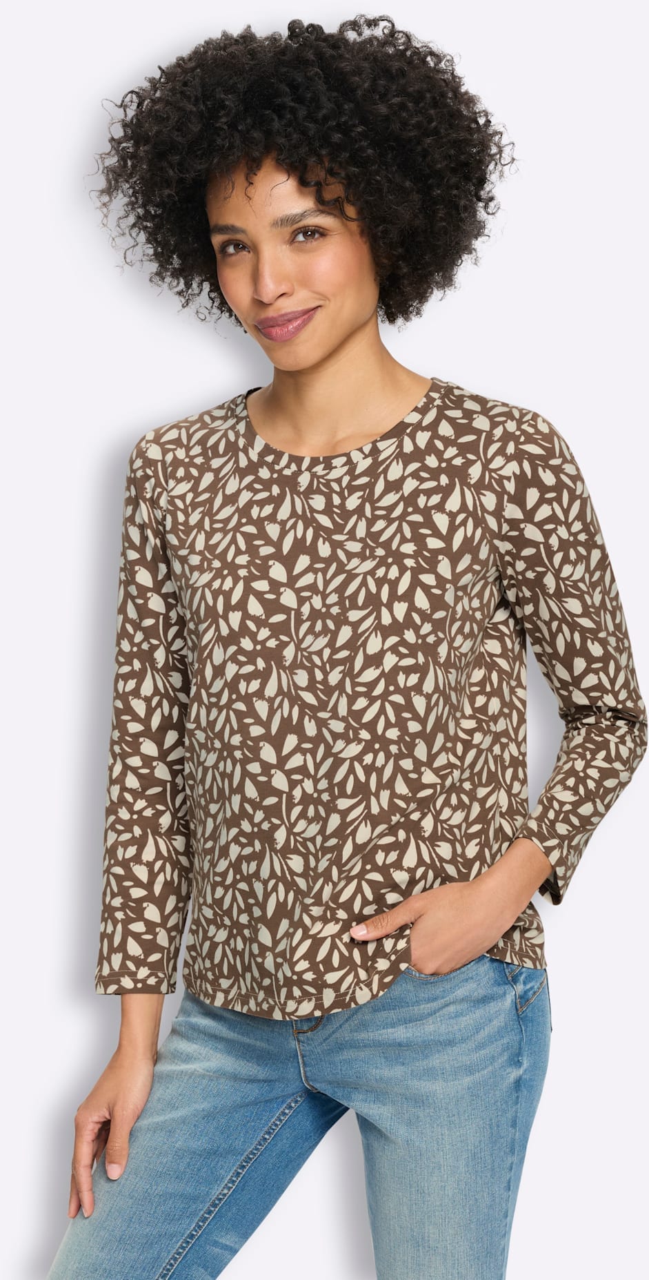heine T-shirt à manches longues »Druck-Shirt« 1
