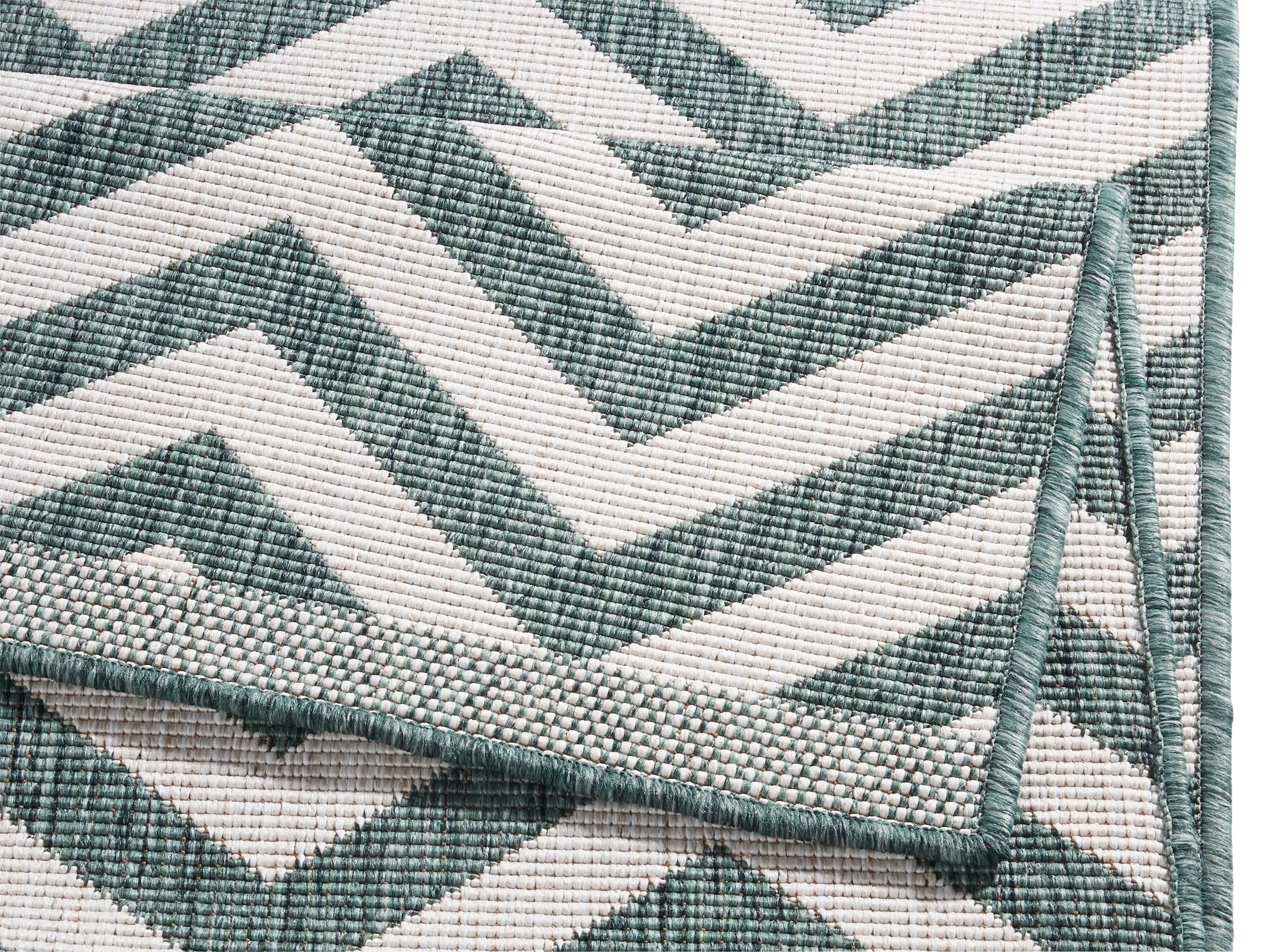 NORTHRUGS Teppich »Palma Wendeteppich« rechteckig 5 mm Höhe In-& Outdoor, Wetterfest, Balkon, Läufer, Wohnzimmer, Wasserfest