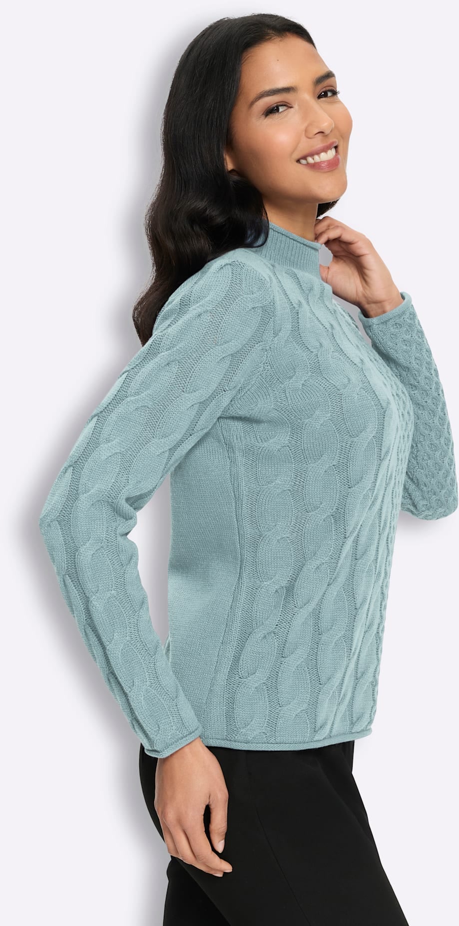 Classic Basics Pull à col montant »Stehkragen-Pullover«