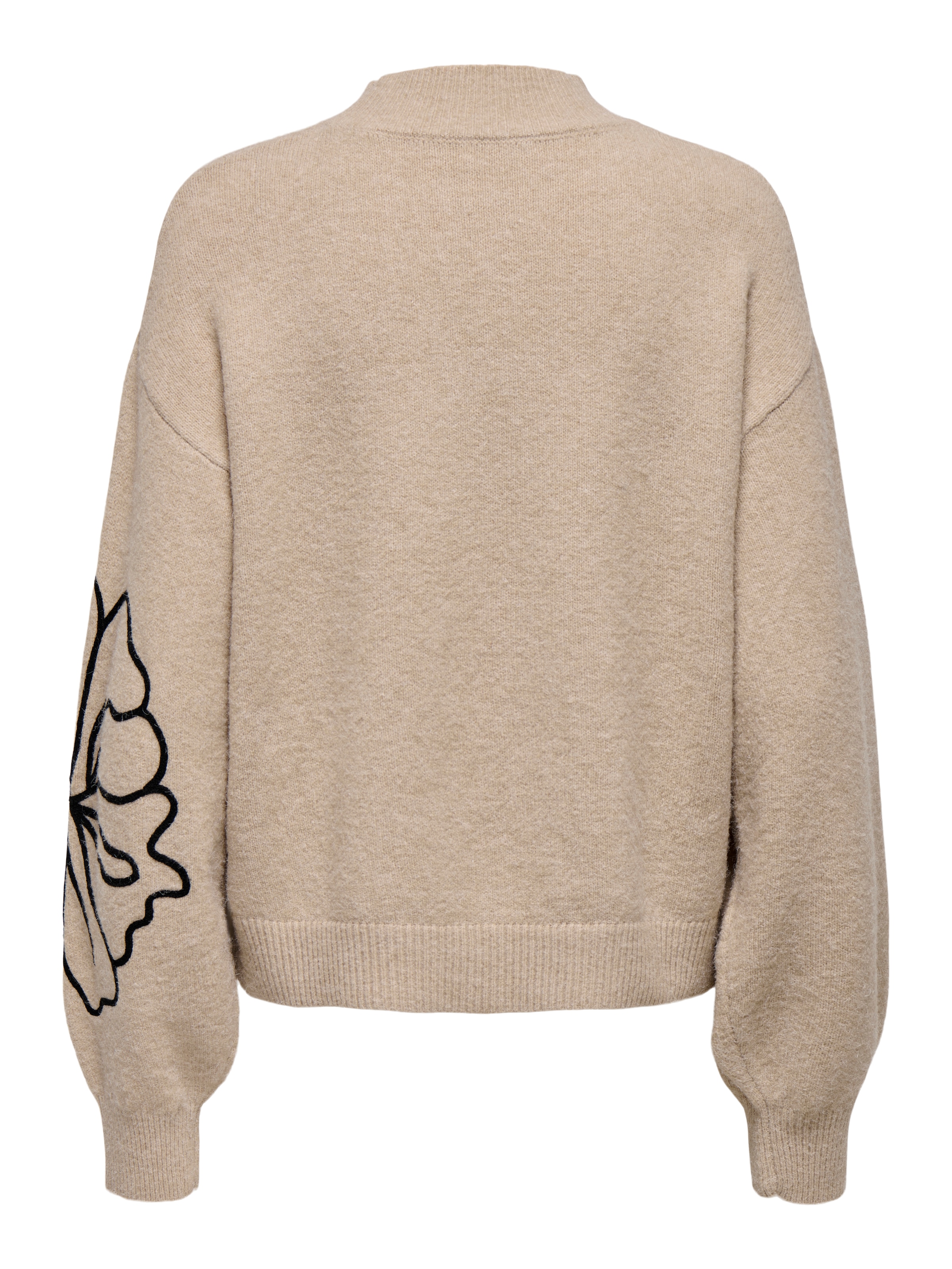 JDY Pull en tricot »JDYJELLA L/S FLOWER PULLOVER KNT NOOS« mélange de matériaux, coupe régulière