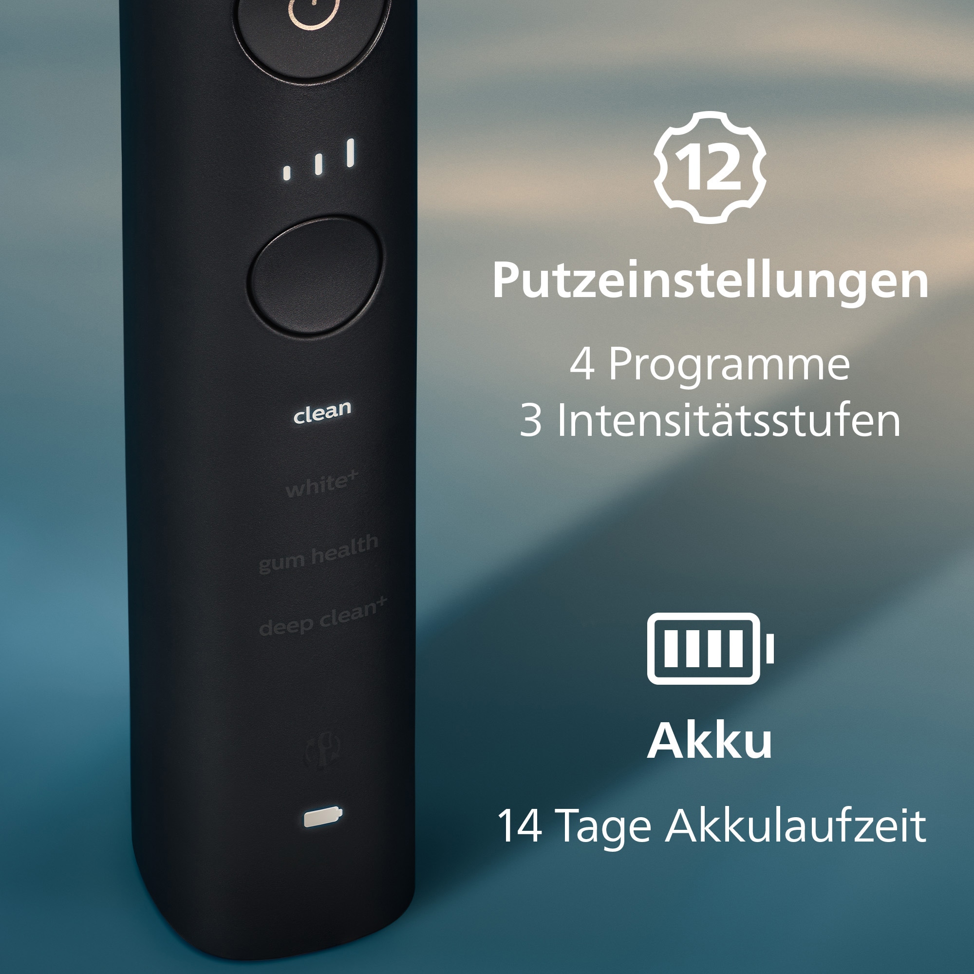 Philips Sonicare Brosse à dents électrique »HX9914« 2 cuis Aufsteckbürsten DiamondClean Premium Schallzahnbürste, Doppelpack inkl. Ladeglas