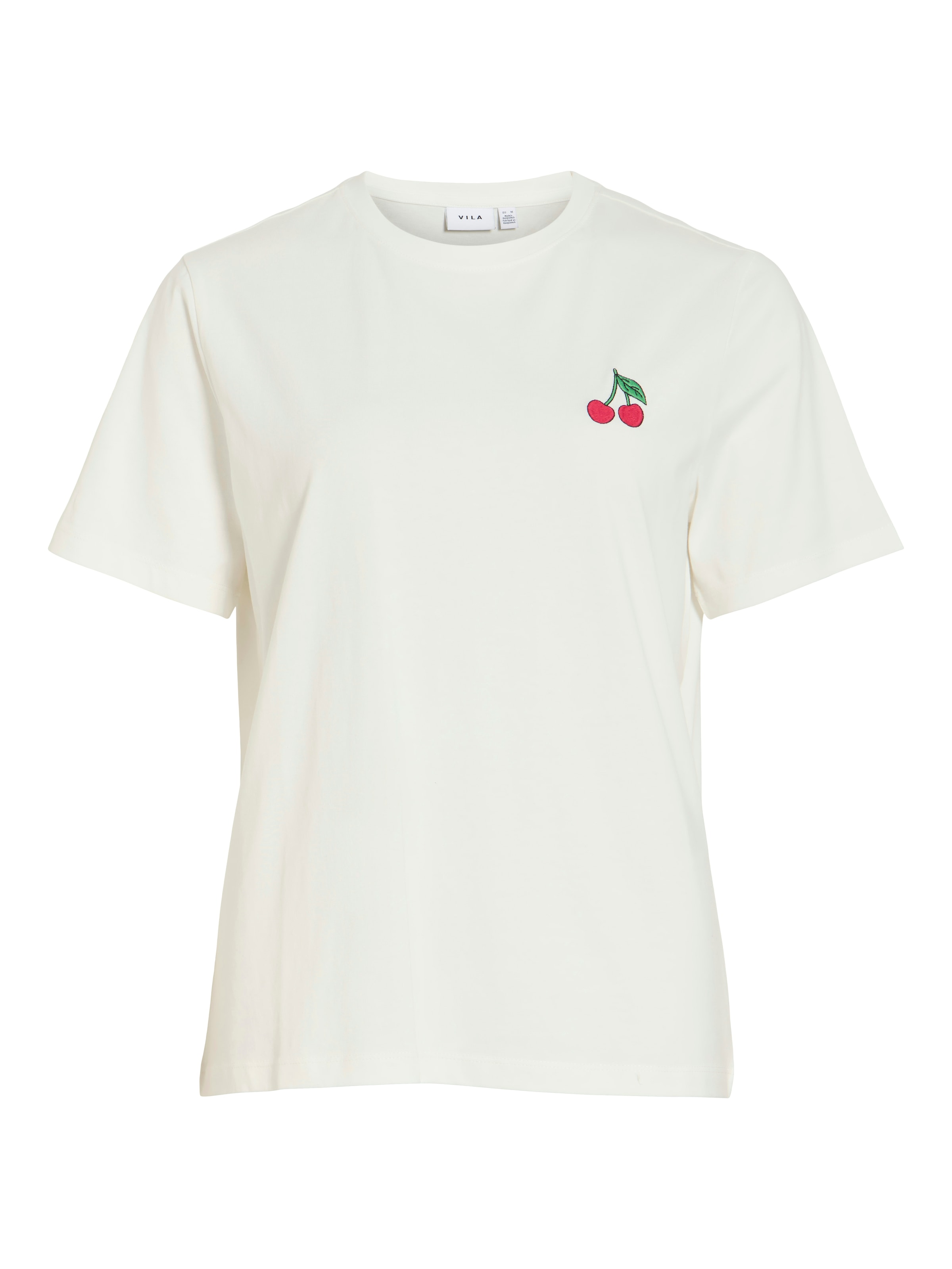 Vila T-shirt à manches courtes »VISYBILLA CHERRY O-NECK S/S TOP/PB/LC«