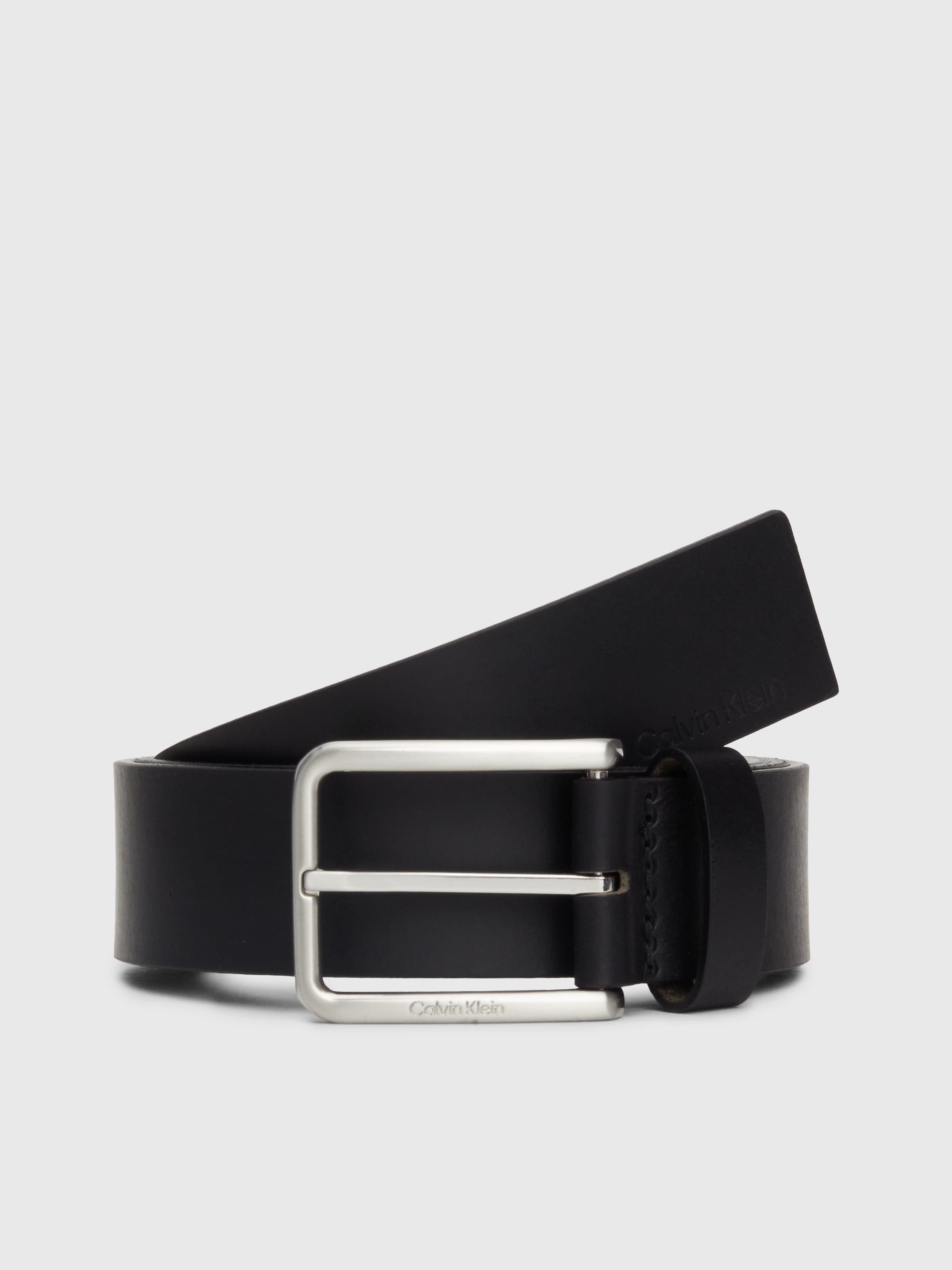 Calvin Klein Ceinture en cuir aus geöltem Narbenleder