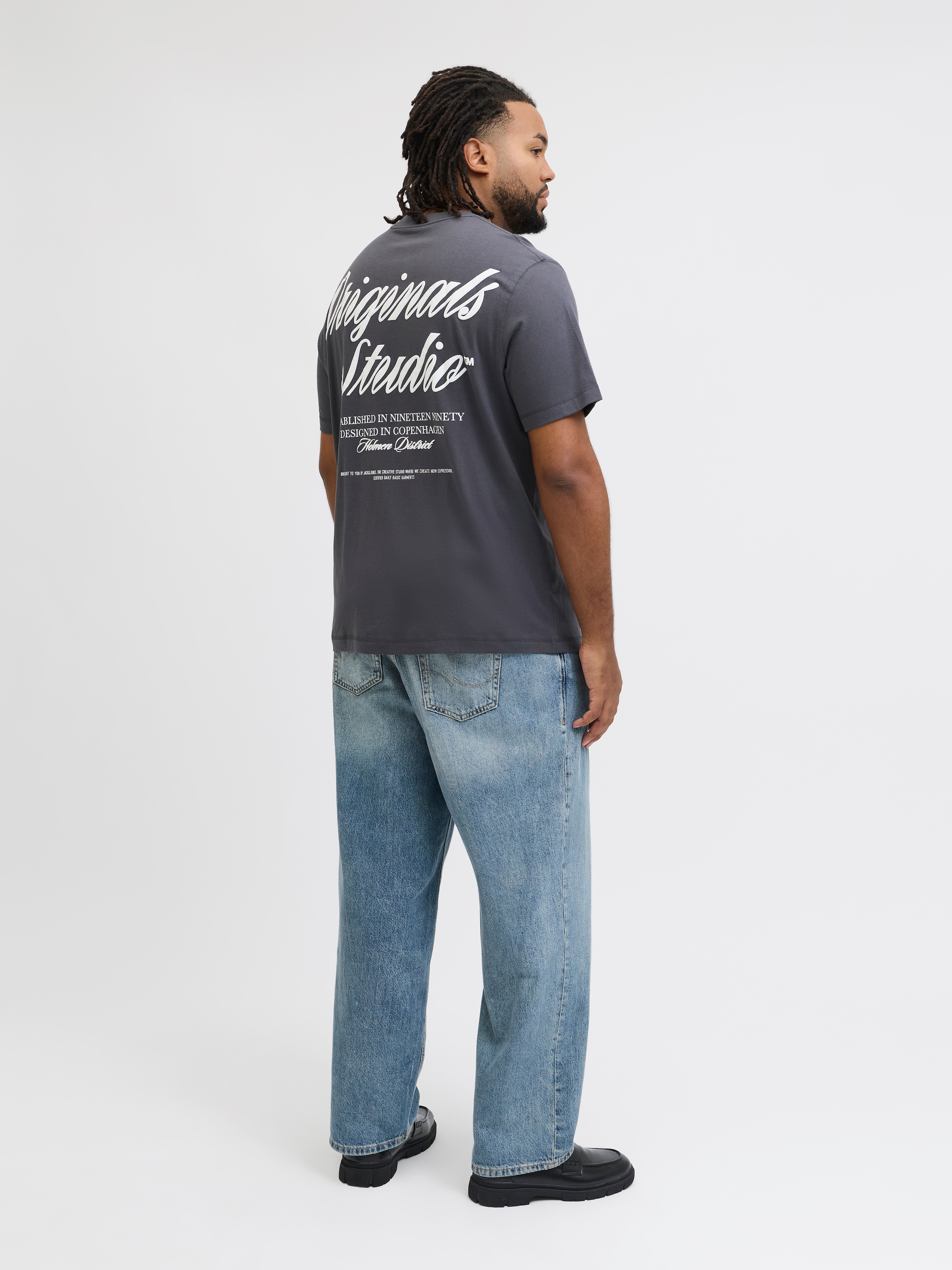 Jack & Jones PlusSize Kurzarmshirt »JORNORREBRO TYPO TEE SS CREW NECK  PLS«, mit Schriftzug
