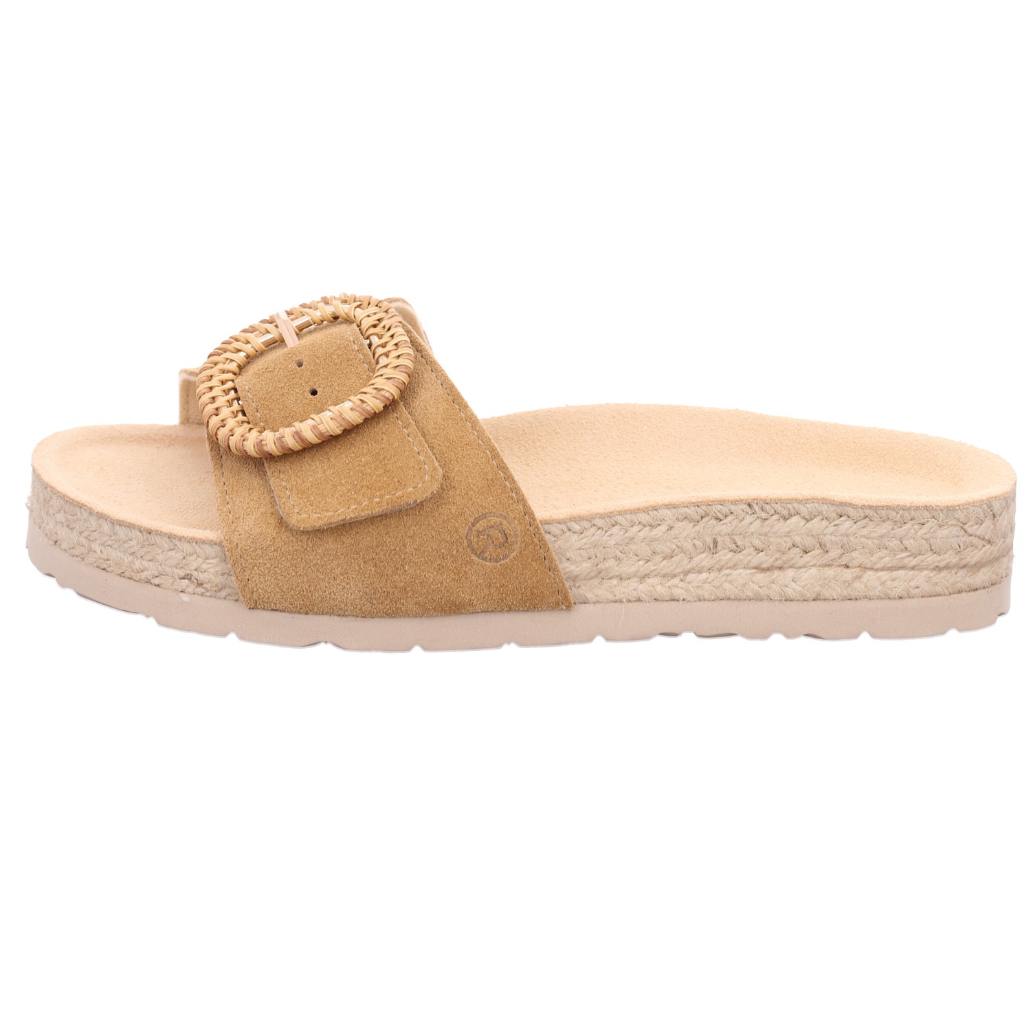 Rohde Pantolette »MATERA«  Sommerschuh, Strandschuh, Urlaubsschuh mit Bast Plateau