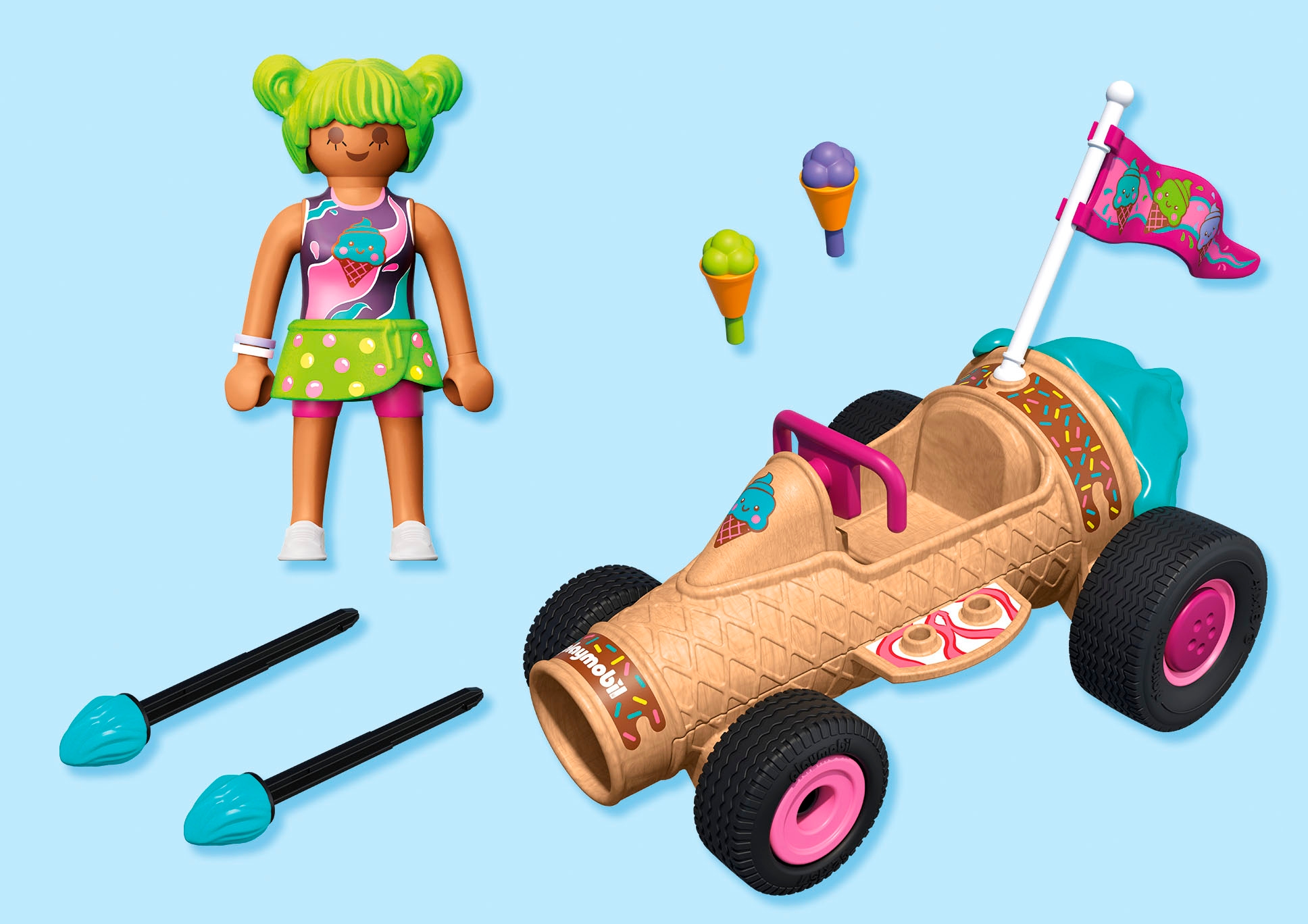 Playmobil® Jeu de construction »Rasende Eistüte (71718), Funstars« Made in Europe