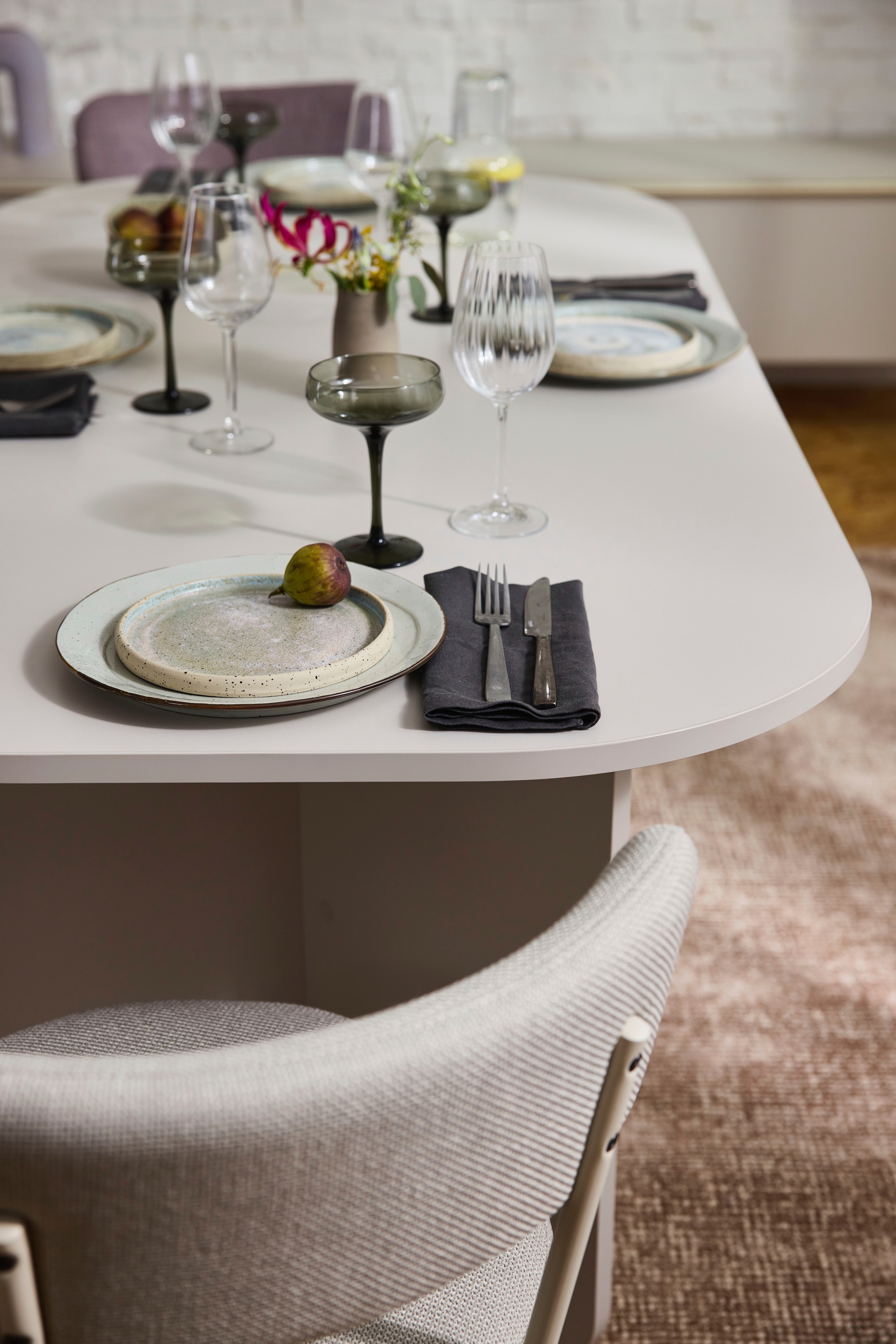 TOM TAILOR HOME Esstisch »ROUNDED TABLE« mit gerundeten Ecken. Fest 180 cm oder ausziehbar auf 260 cm