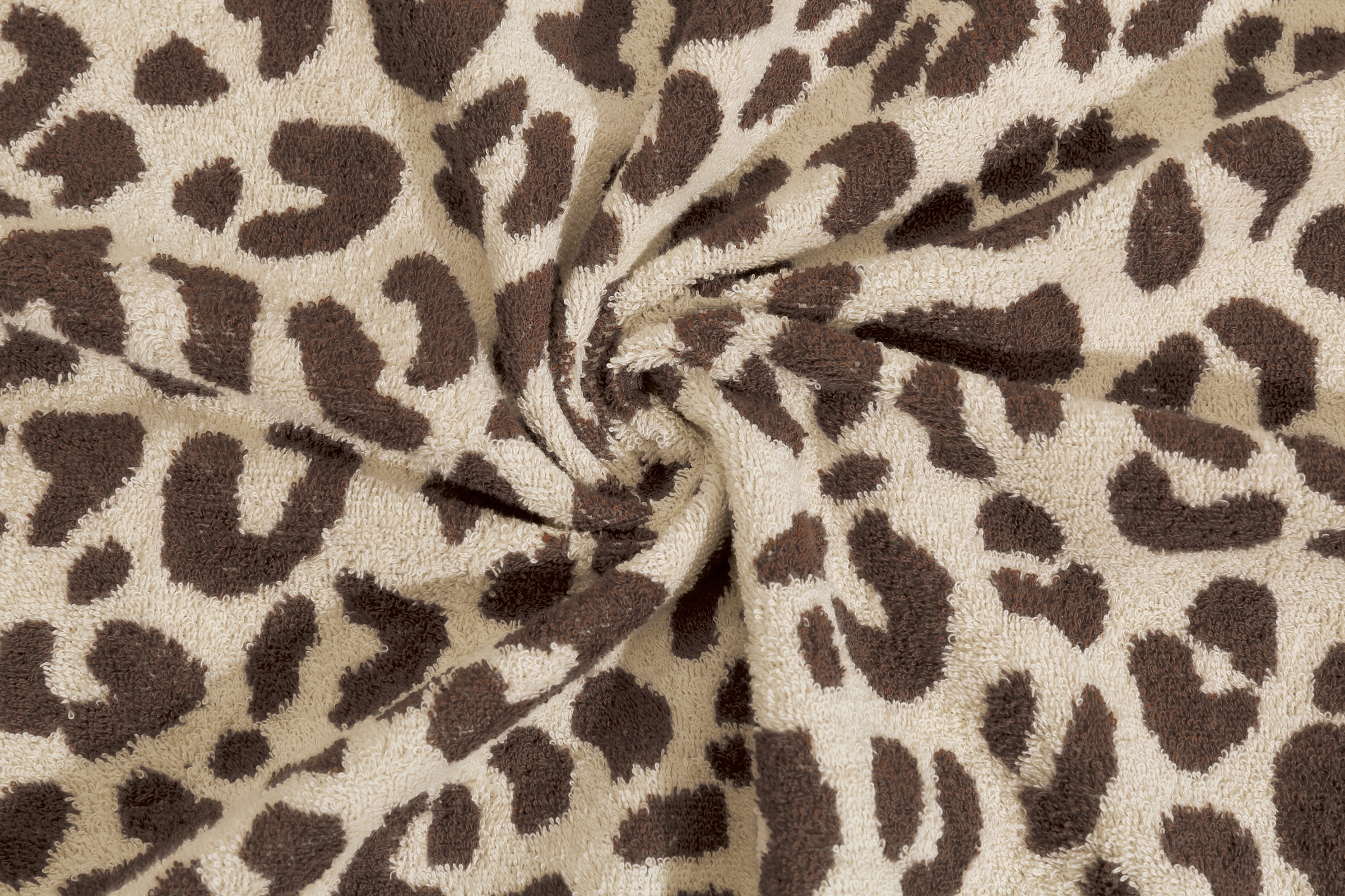 GOODproduct Strandtuch »Tiffani, Leopardenmuster, Premium Strandtücher 2-tlg, 500 gr/m²« 90x180 cm, Animal Print, Leo, modern, Urlaub, mit Fransen